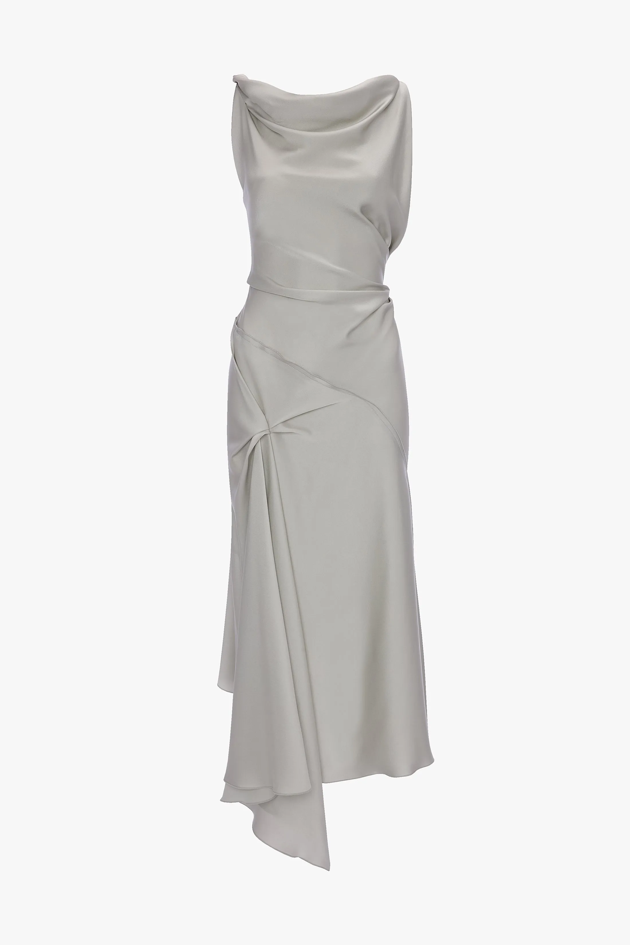 Posy Midi Dress In Magnesium sold by Victoria Beckham product image thumbnail 5
