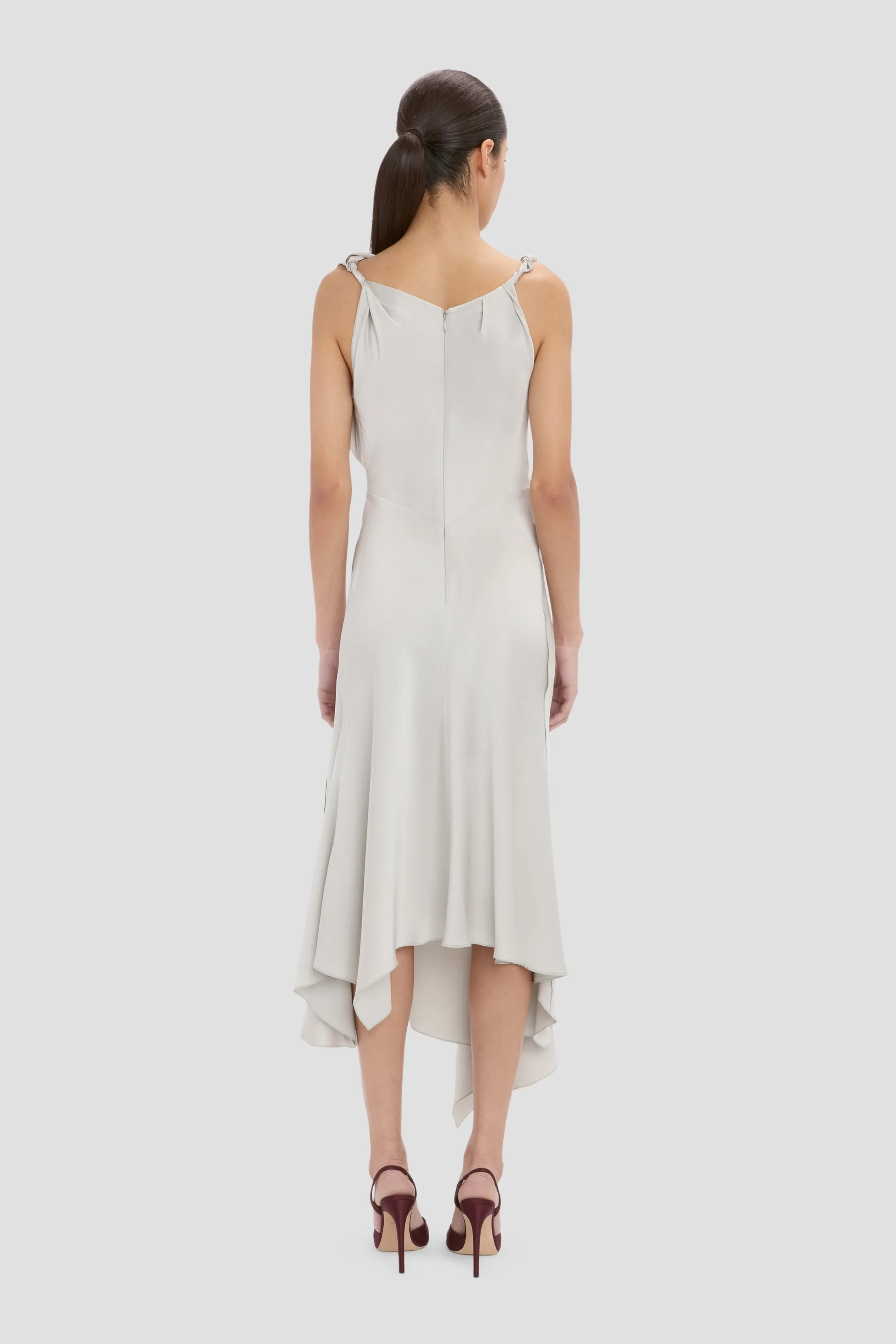 Posy Midi Dress In Magnesium sold by Victoria Beckham product image thumbnail 4