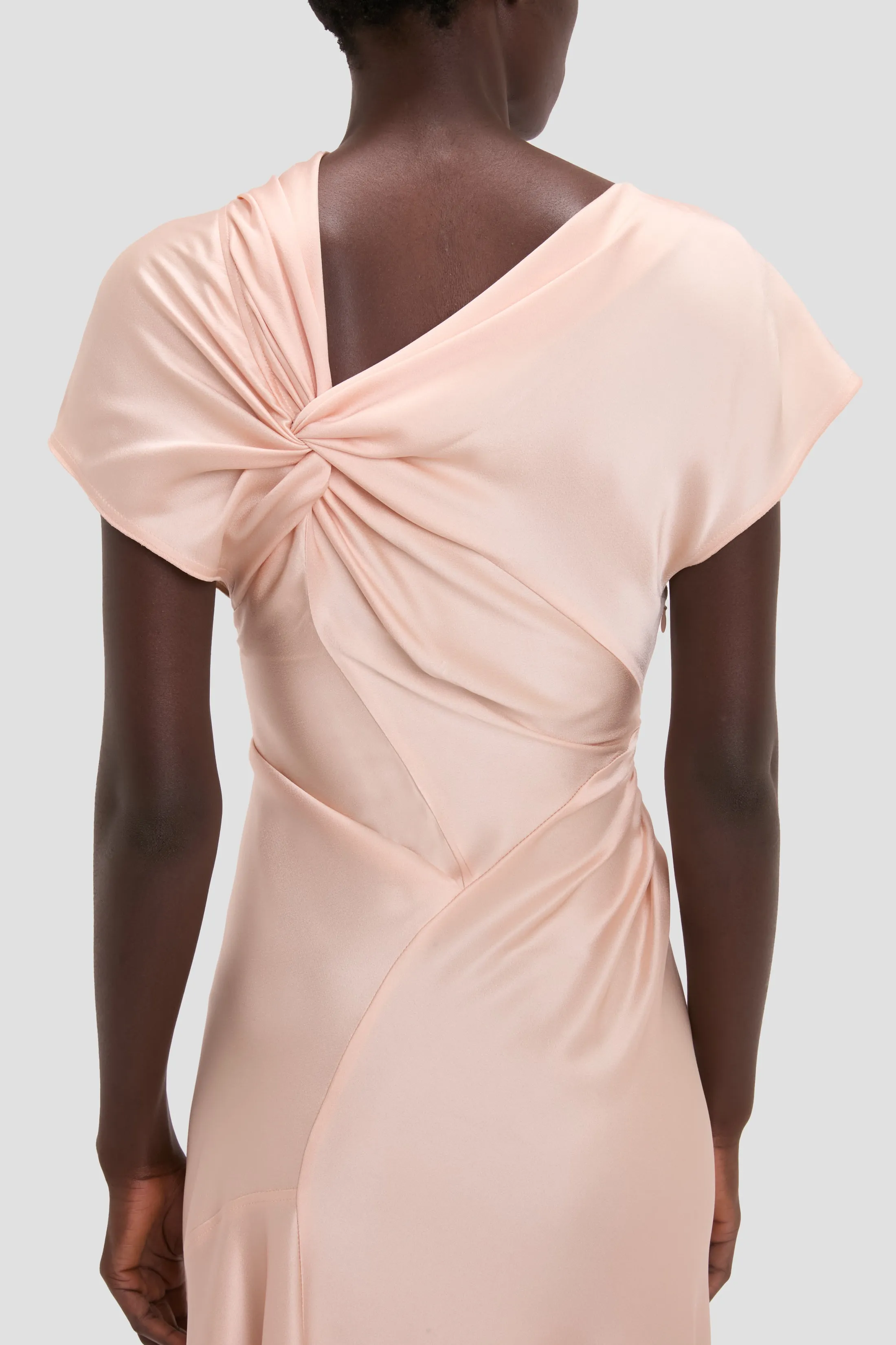 Asymmetric Twist Dress In Blossom sold by Victoria Beckham product image thumbnail 5