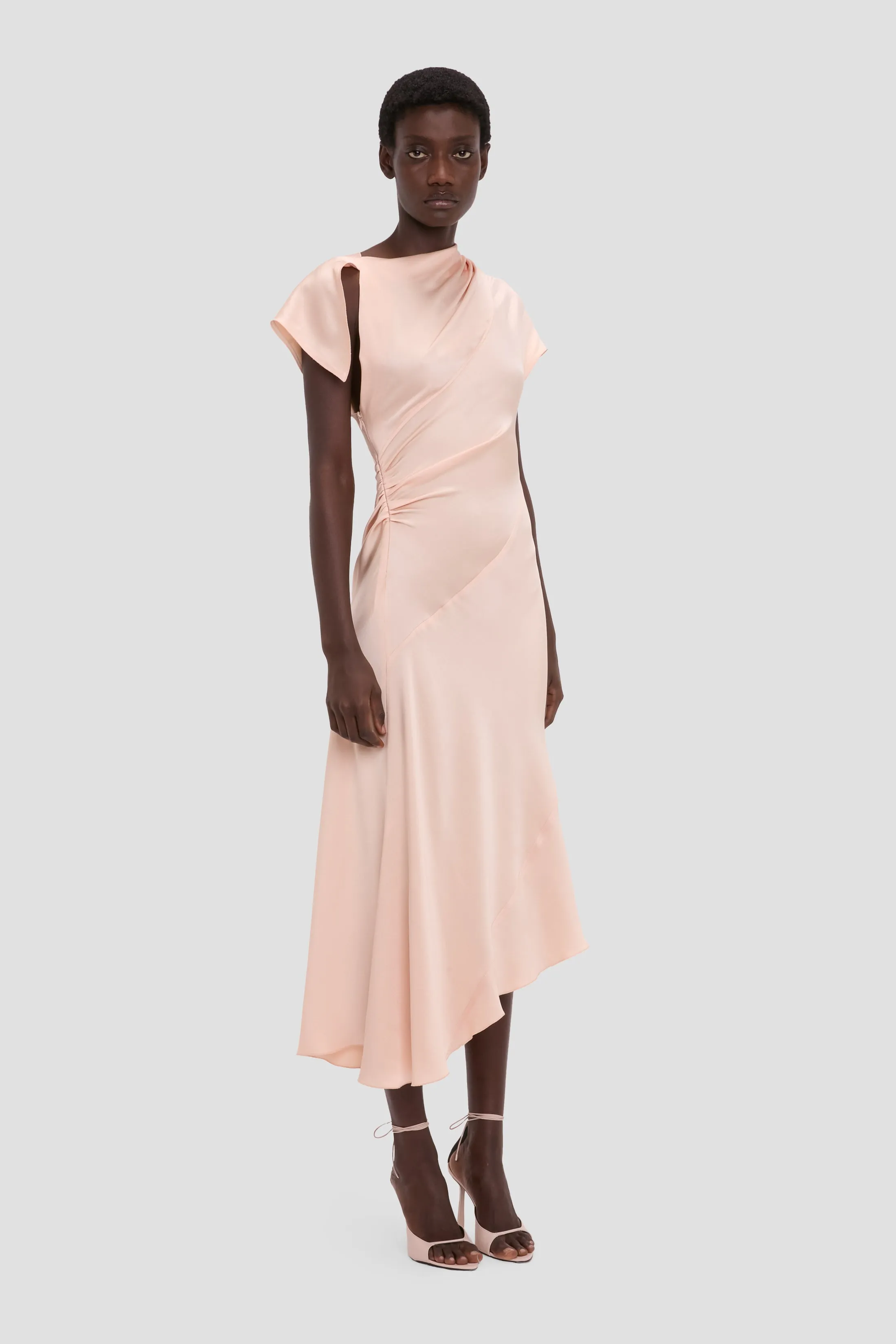 Asymmetric Twist Dress In Blossom sold by Victoria Beckham product image thumbnail 2