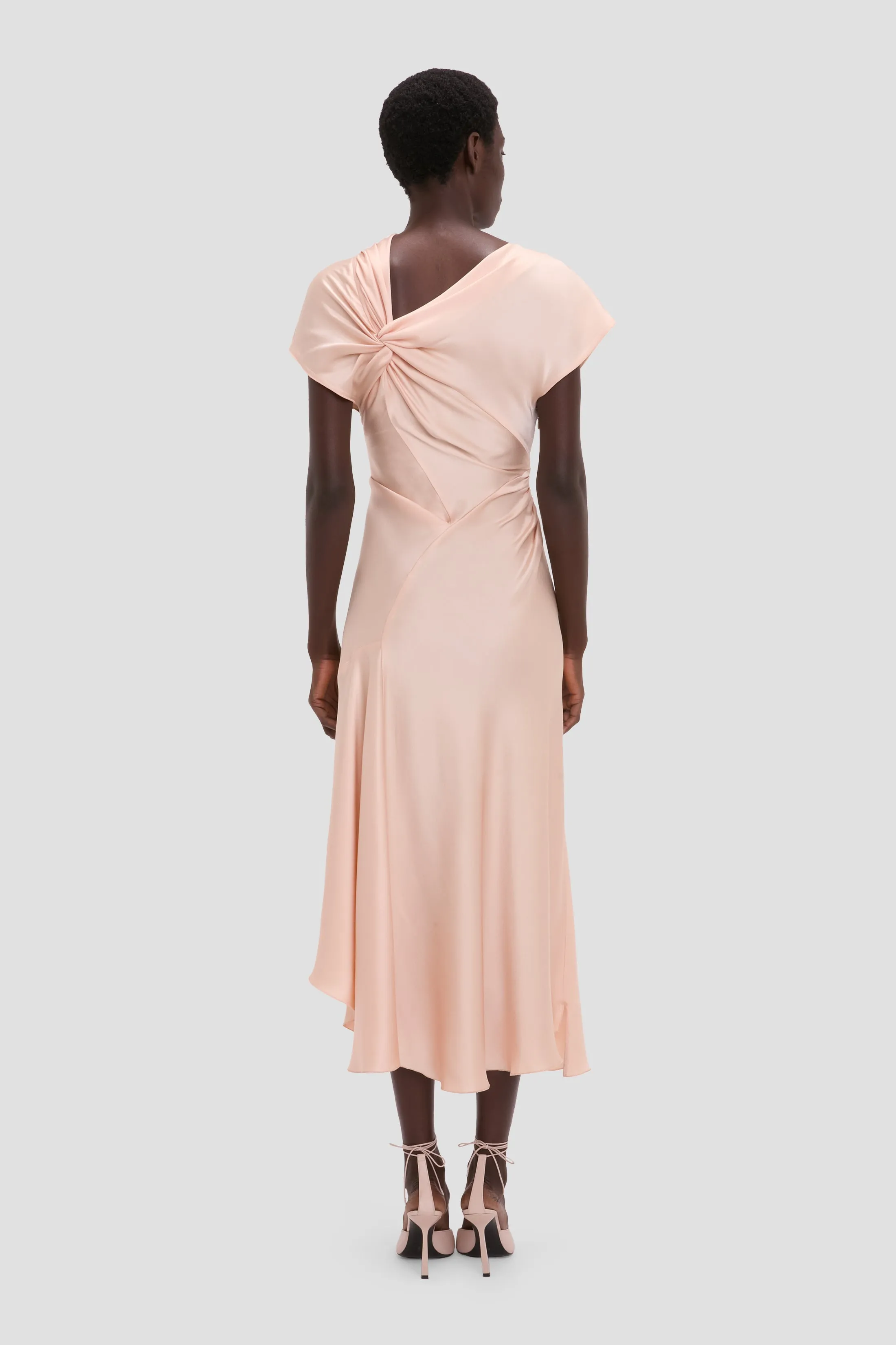 Asymmetric Twist Dress In Blossom sold by Victoria Beckham product image thumbnail 4