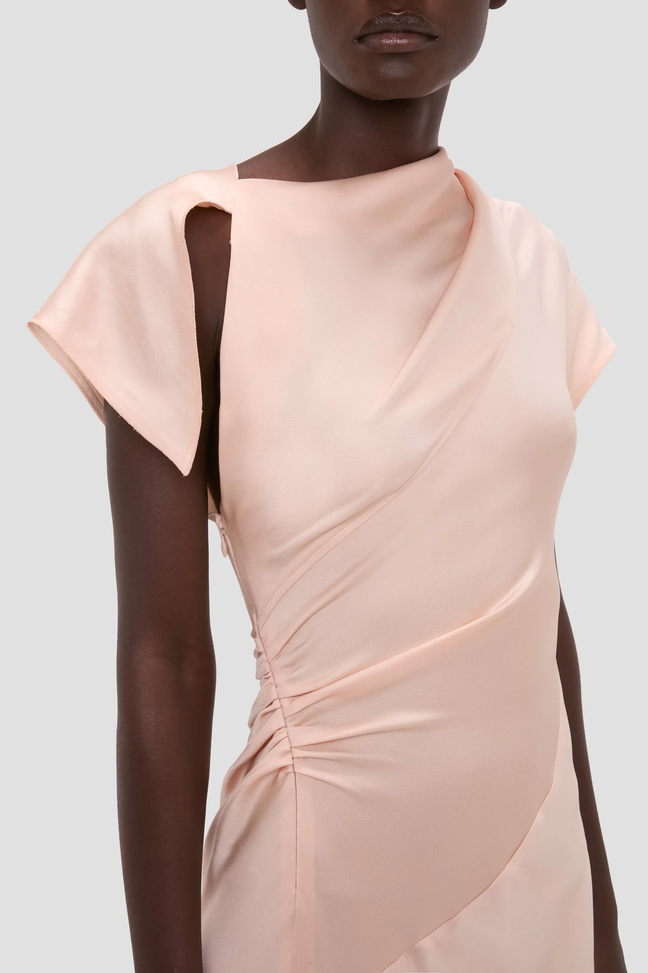 Asymmetric Twist Dress In Blossom sold by Victoria Beckham product image thumbnail 3