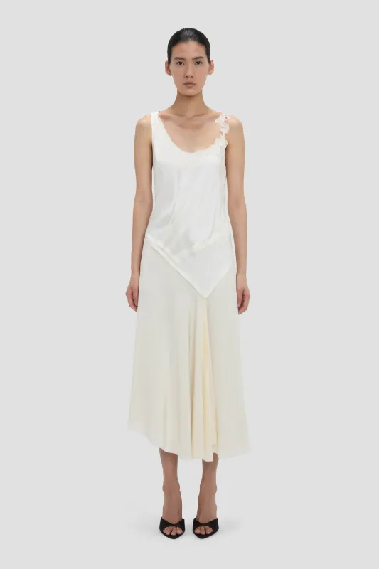 Lace Dress In Ivory made by Victoria Beckham