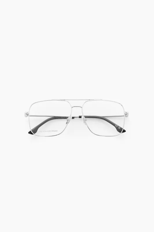 Fine Double Bridge Optical In Palladium made by Victoria Beckham