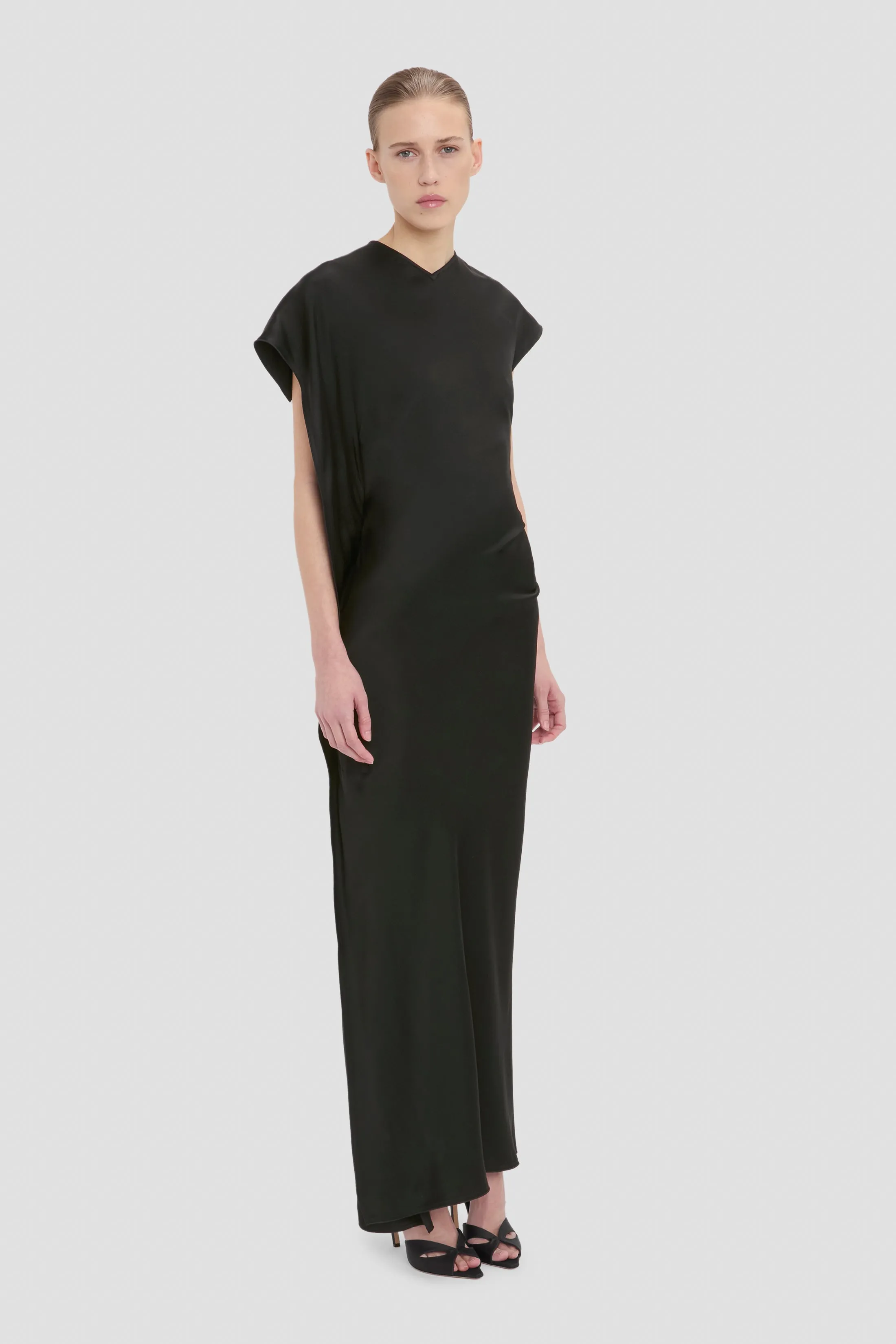 Victoria Midi Dress In Black sold by Victoria Beckham product image thumbnail 2