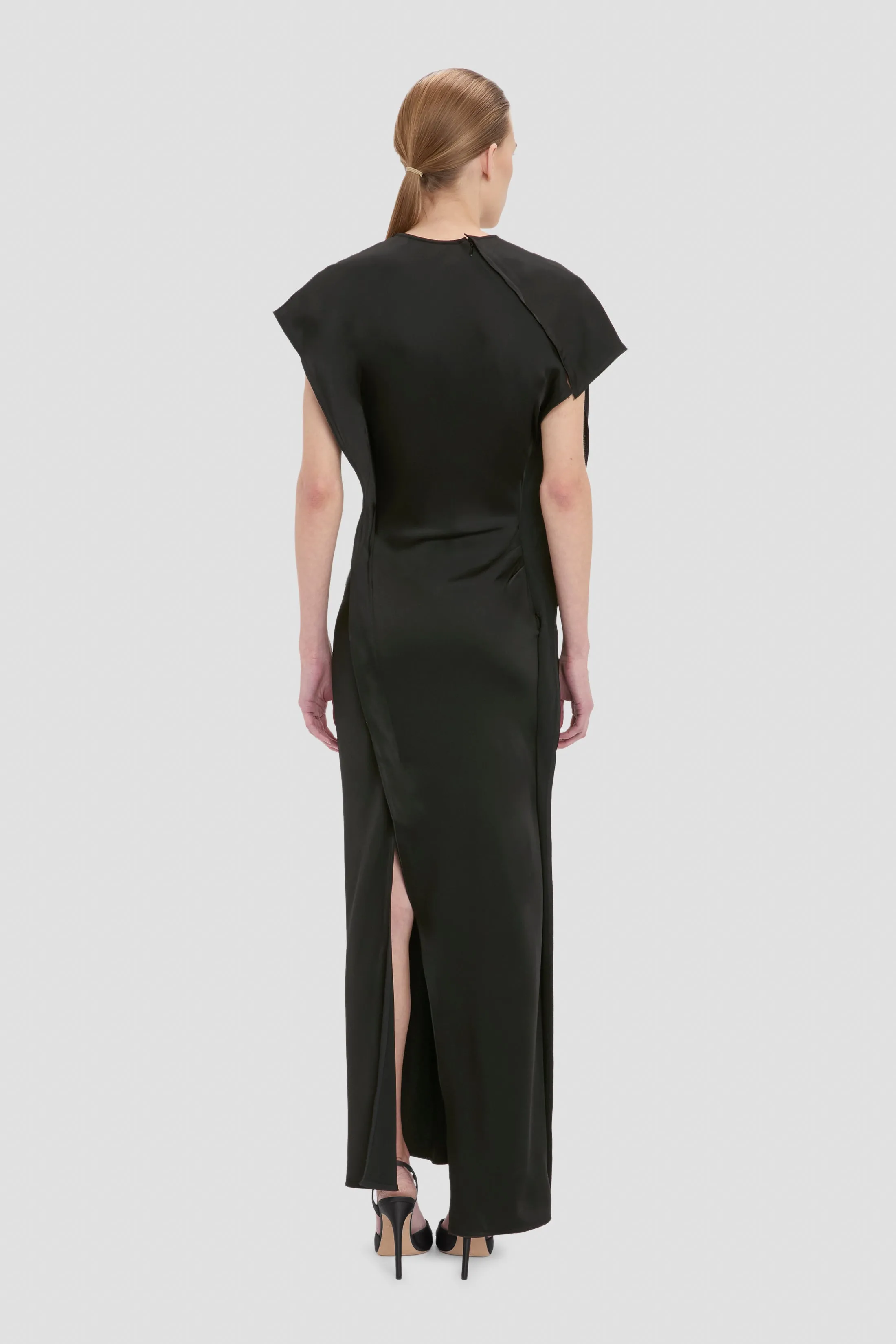 Victoria Midi Dress In Black sold by Victoria Beckham product image thumbnail 4