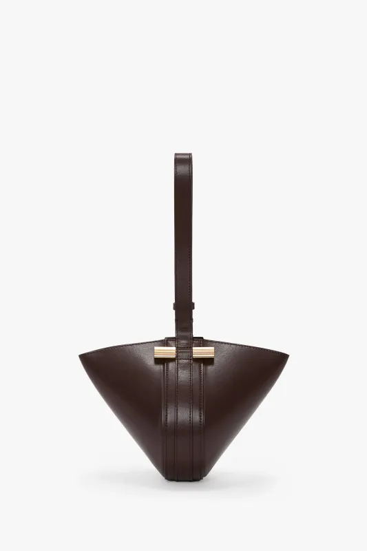 Portofino Dia Clutch In Dark Burgundy Leather made by Victoria Beckham