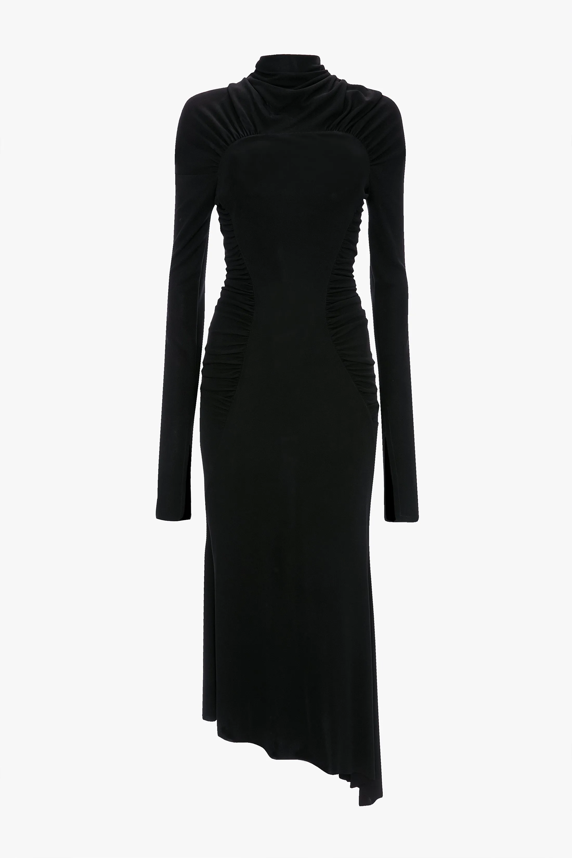 High Neck Midi Dress In Black sold by Victoria Beckham product image thumbnail 5
