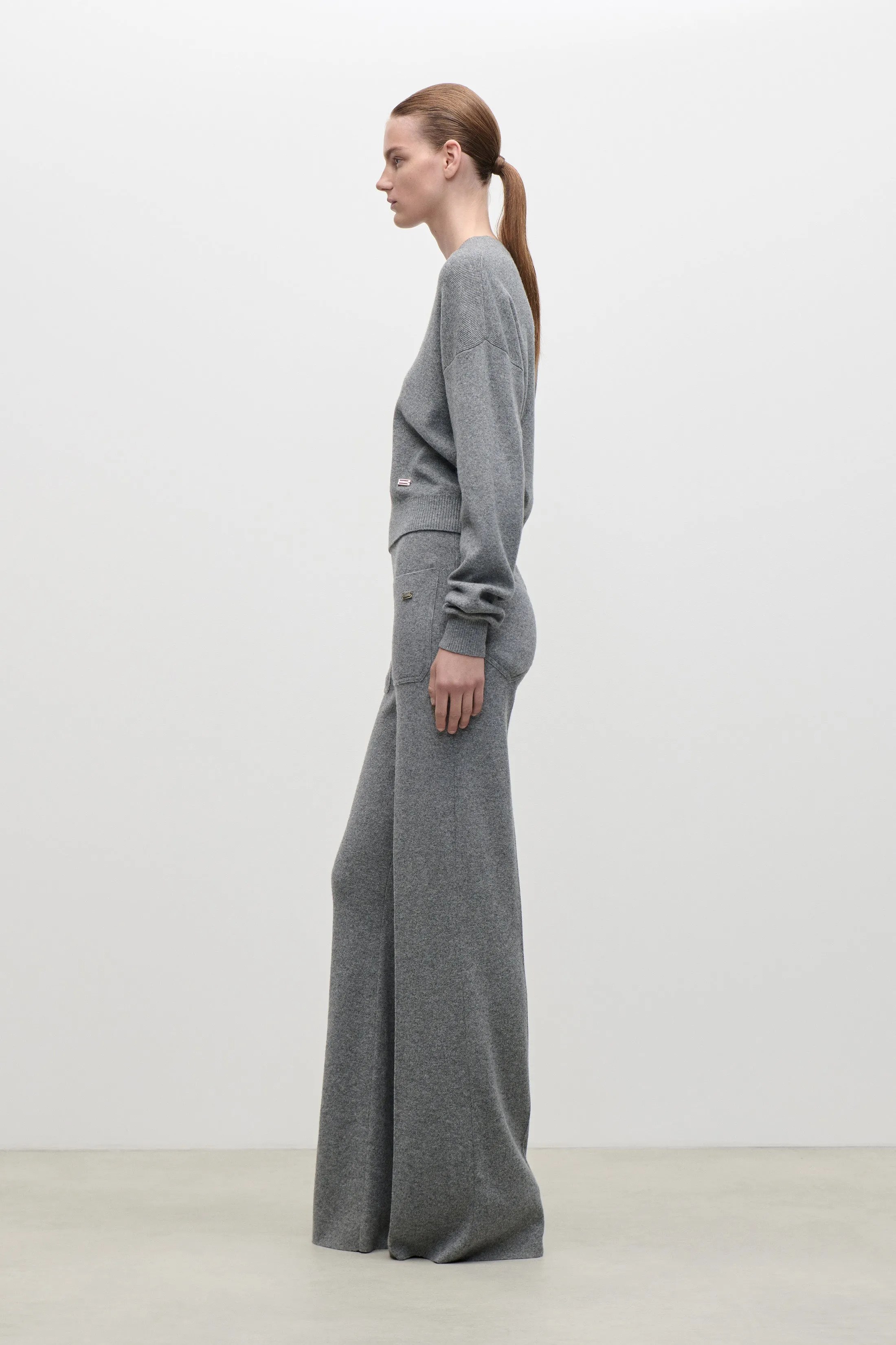 Luna Jumper In Mid Grey sold by Victoria Beckham product image thumbnail 2