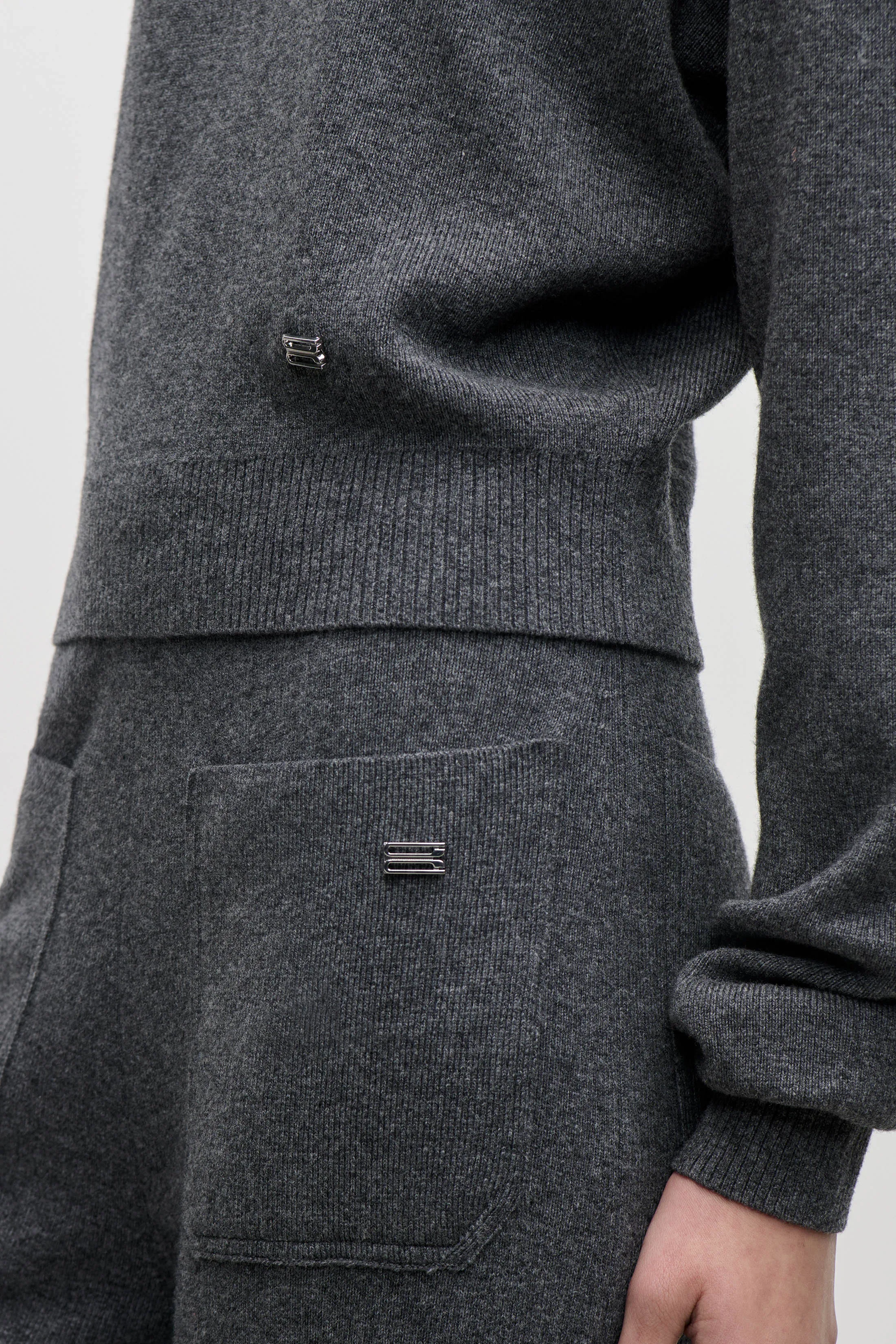 Luna Jumper In Dark Grey sold by Victoria Beckham product image thumbnail 3