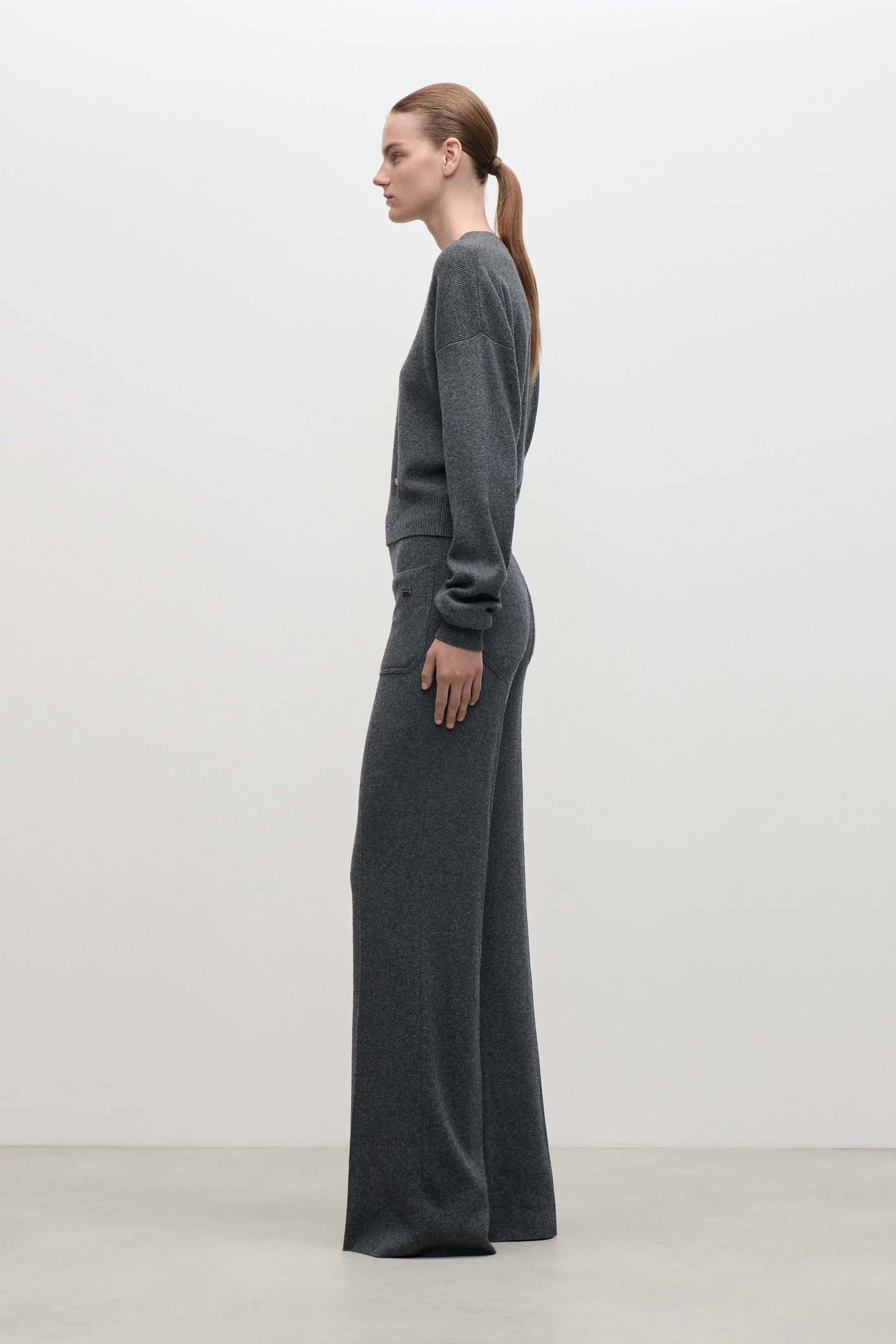 Luna Jumper In Dark Grey sold by Victoria Beckham product image thumbnail 2