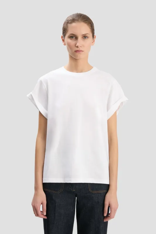Tilly T-Shirt In White made by Victoria Beckham