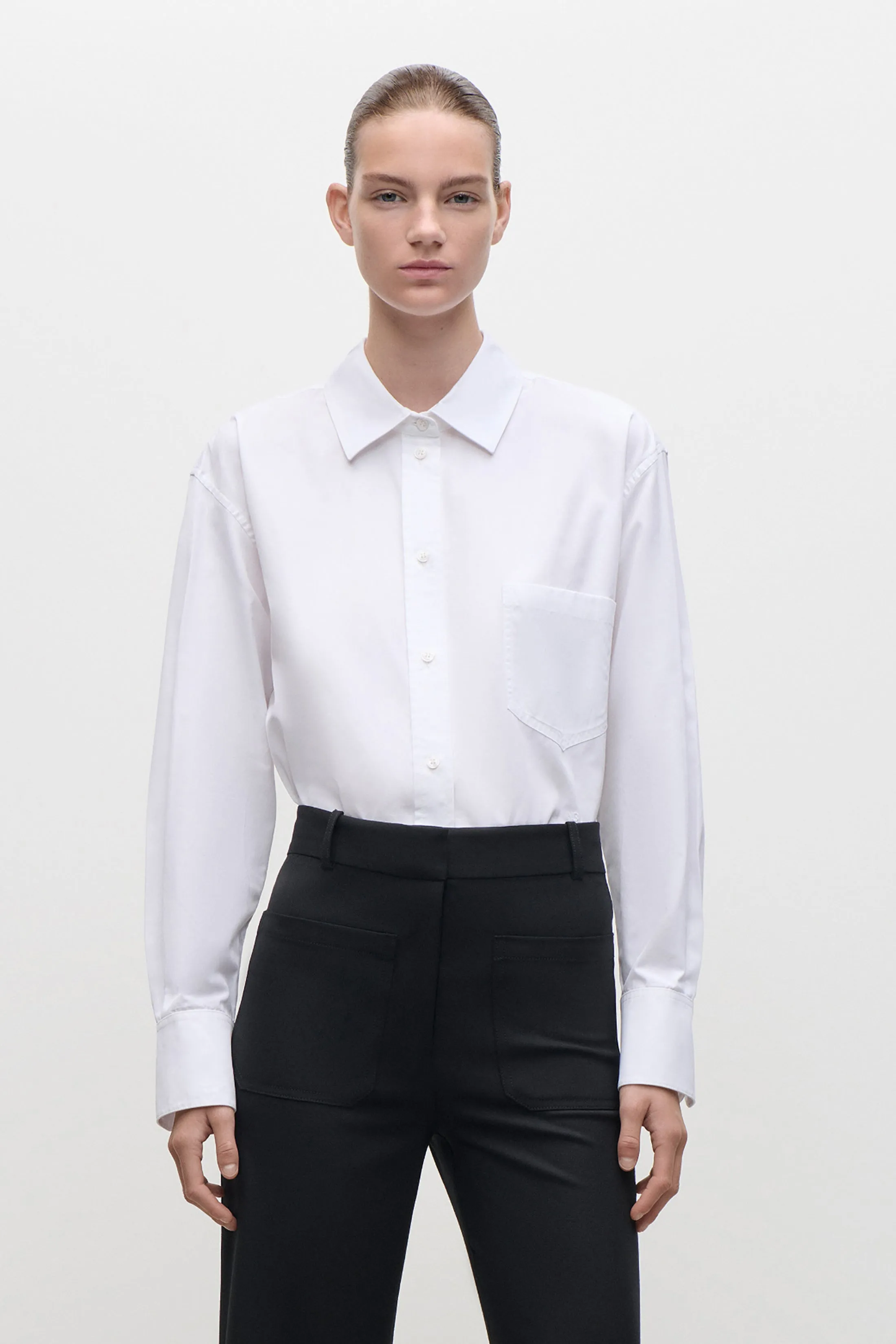 Ellys Shirt In White sold by Victoria Beckham