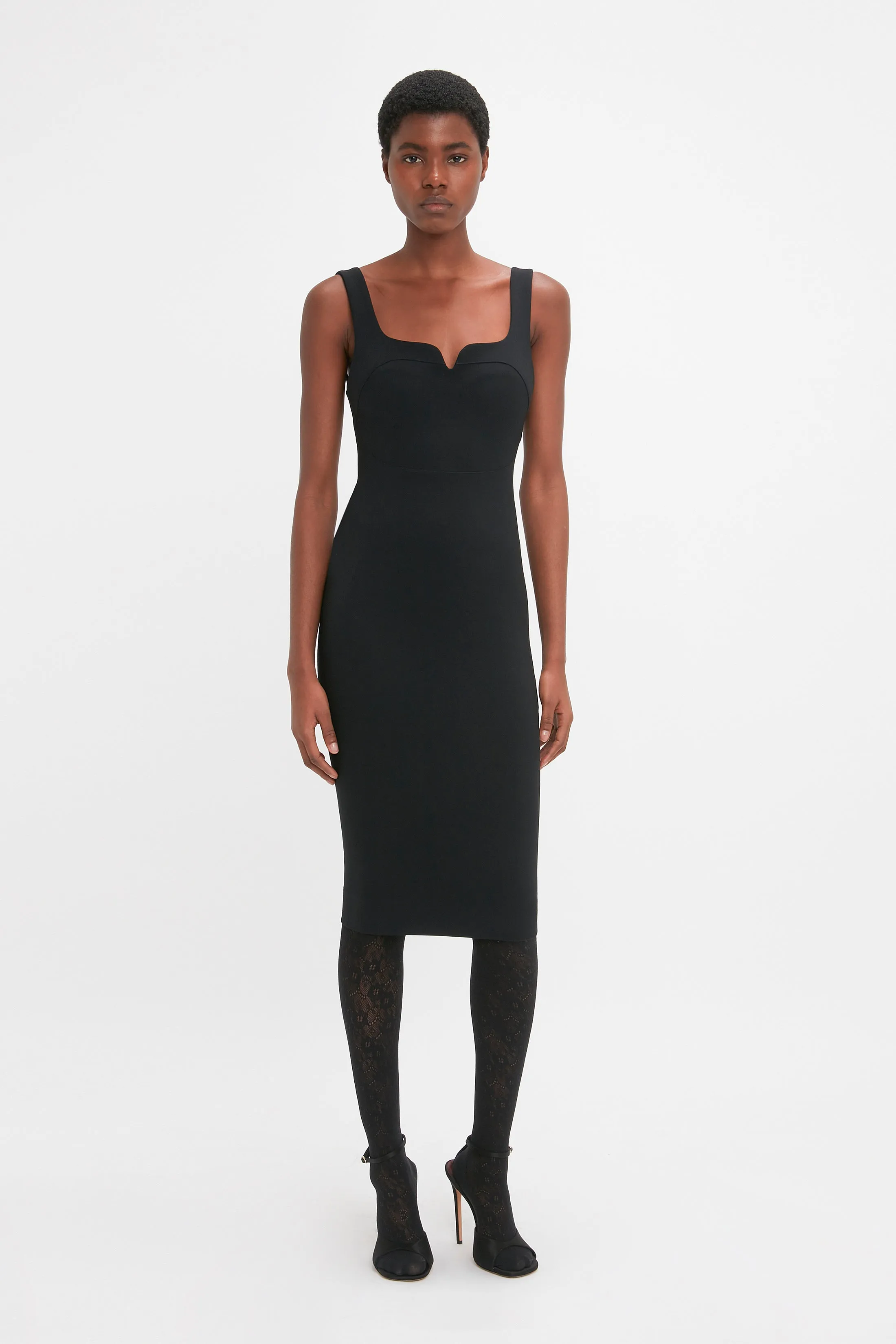Fitted T-Shirt Dress In Black sold by Victoria Beckham product image thumbnail 2