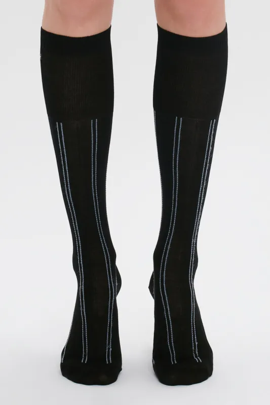Superfine Rib Socks In Black sold by Victoria Beckham