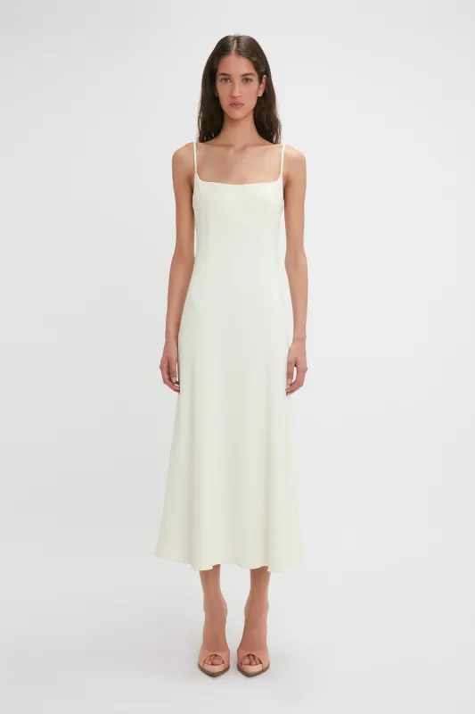 Exclusive Panelled Midi Cami Dress In Vanilla sold by Victoria Beckham