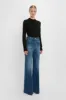 Merino Crew Jumper in Black sold by Victoria Beckham