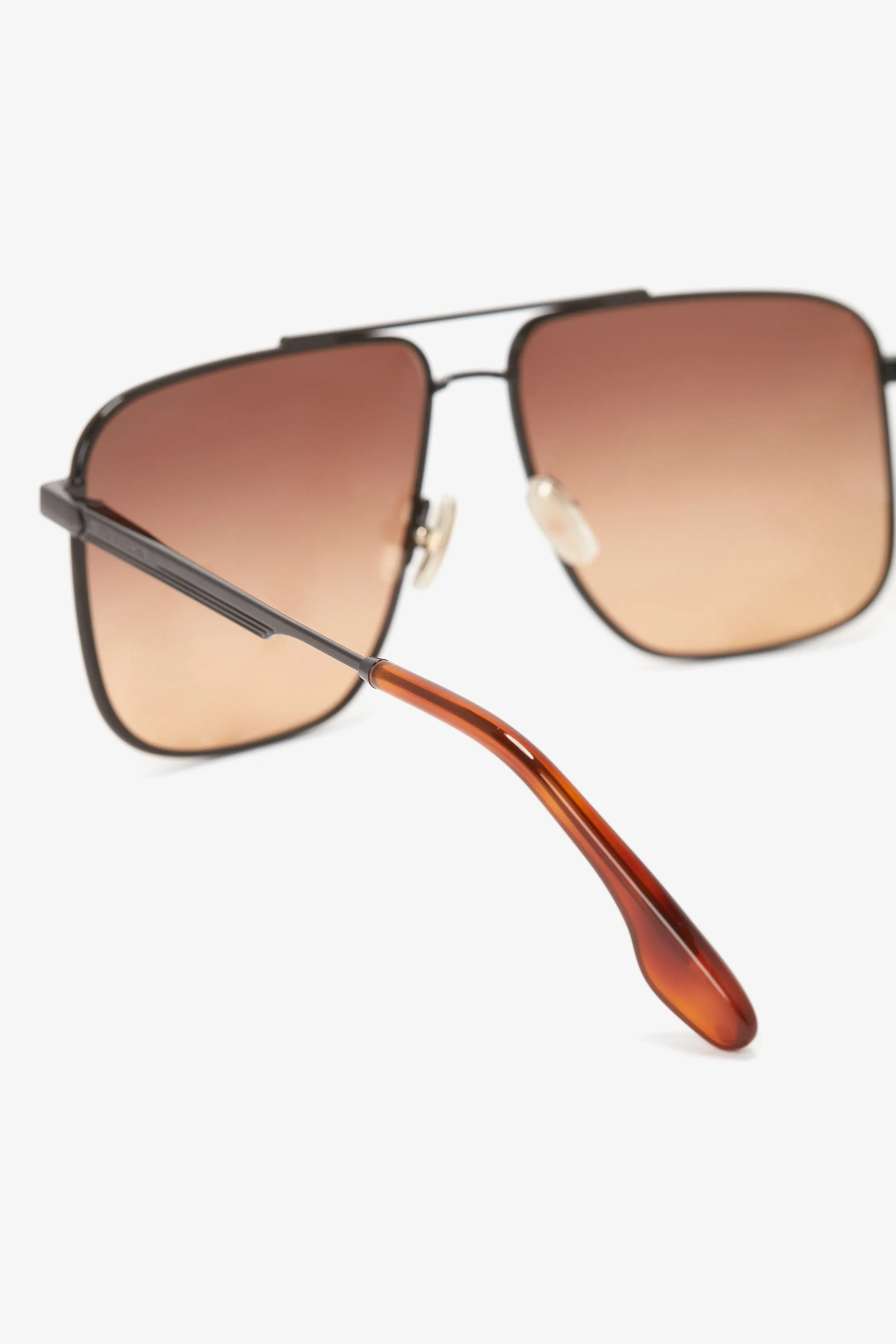 Double Bridge V-Line Navigator In Gold-Black-Brown sold by Victoria Beckham product image thumbnail 3
