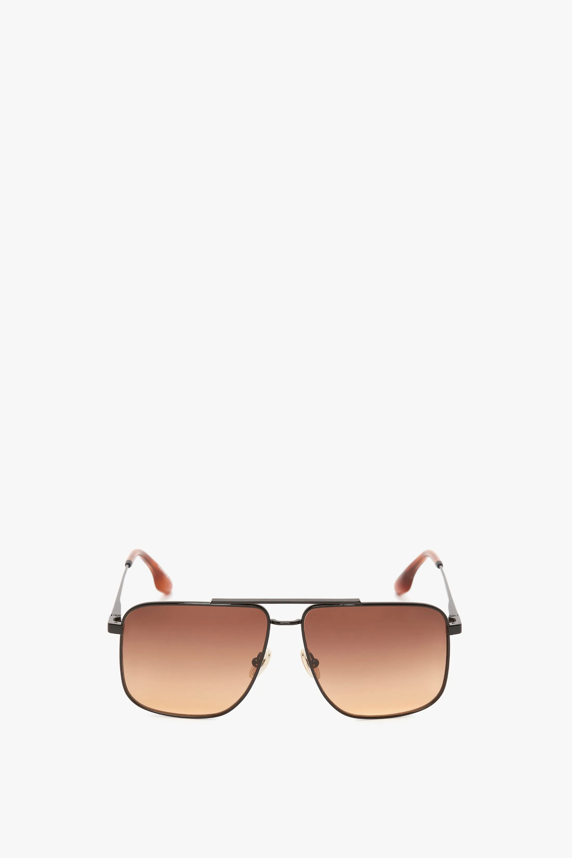 Double Bridge V-Line Navigator In Gold-Black-Brown sold by Victoria Beckham