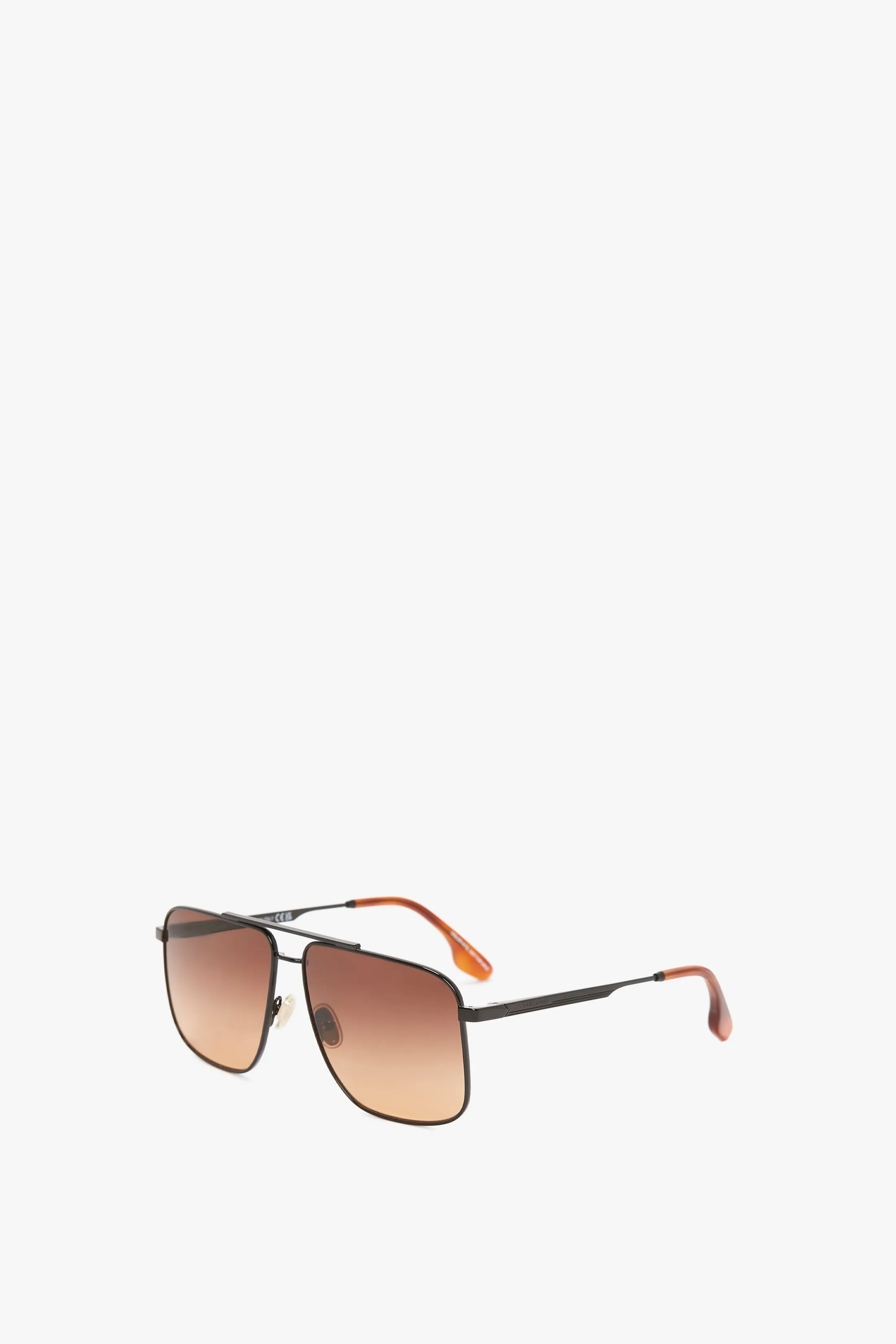 Double Bridge V-Line Navigator In Gold-Black-Brown sold by Victoria Beckham product image thumbnail 2