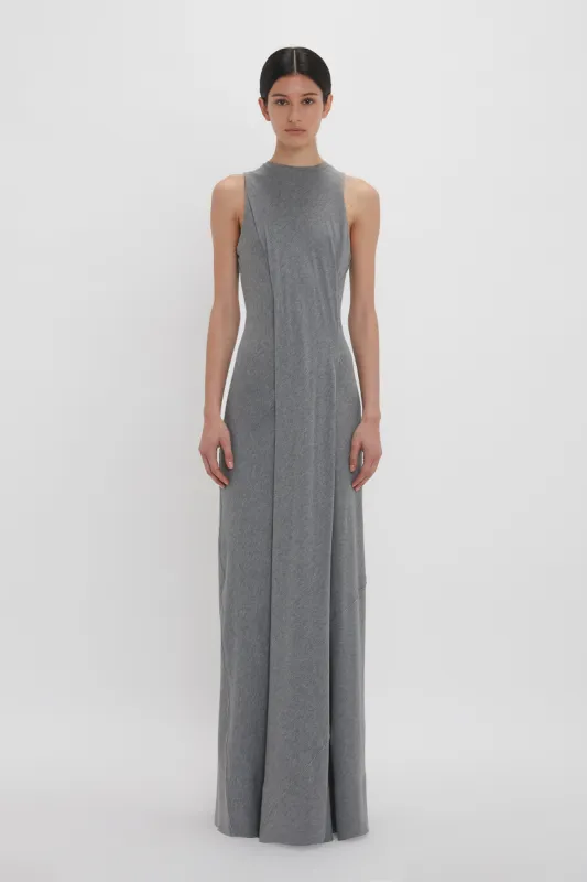 Frame Detailed Maxi Dress In Titanium sold by Victoria Beckham