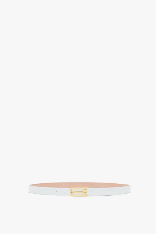 Frame Belt In White Leather sold by Victoria Beckham