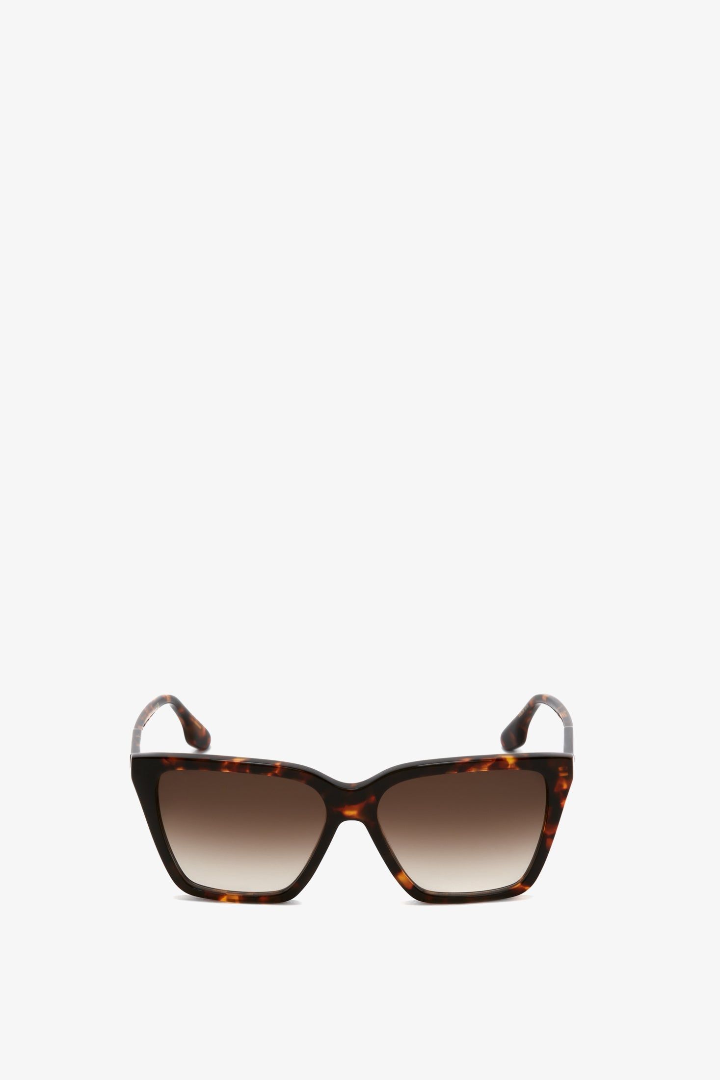 Soft Square Frame Sunglasses In Dark Havana sold by Victoria Beckham