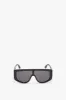 Acetate Visor Sunglasses In Black sold by Victoria Beckham