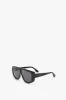 Acetate Visor Sunglasses In Black sold by Victoria Beckham