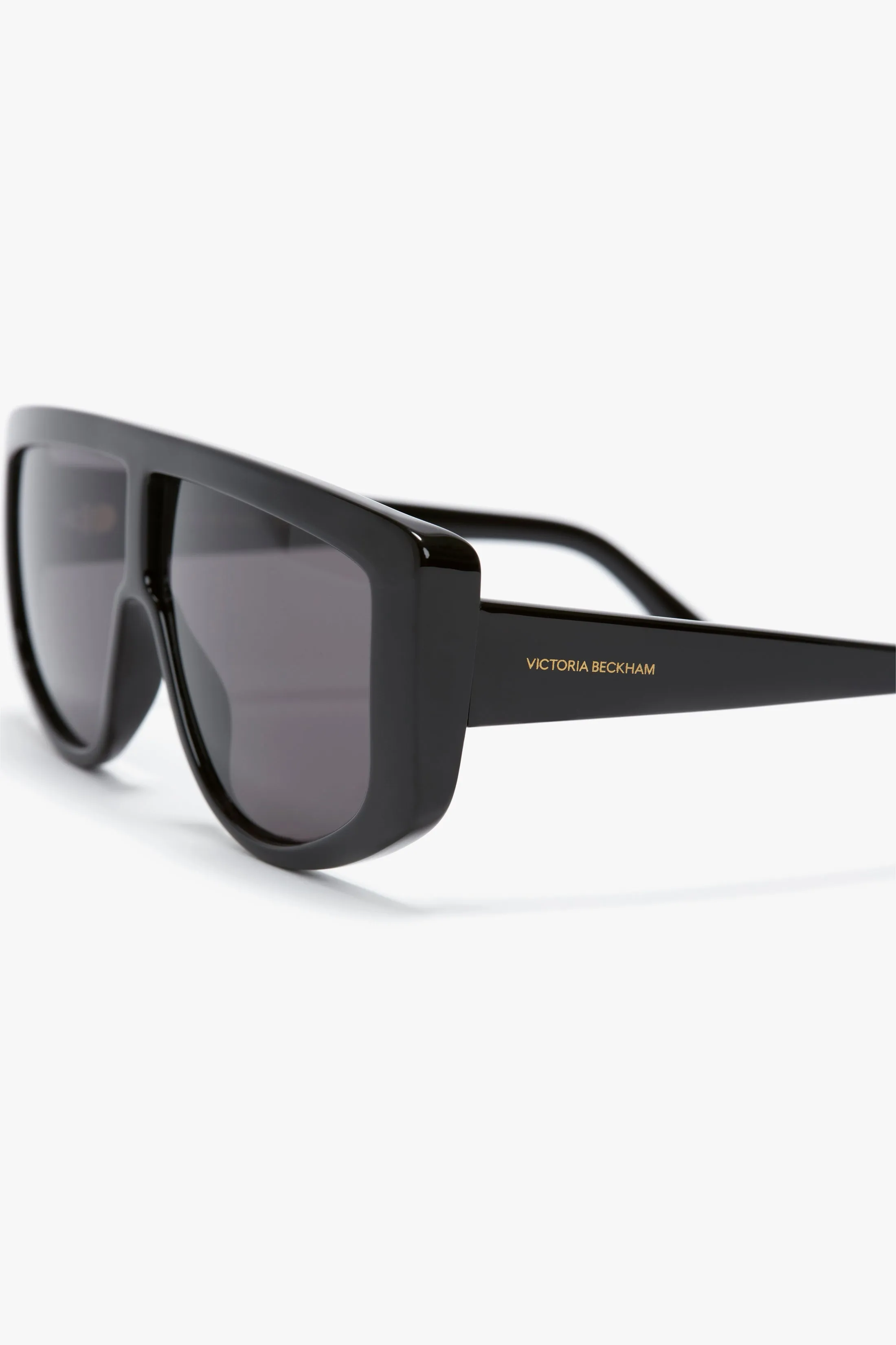 Acetate Visor Sunglasses In Black sold by Victoria Beckham product image thumbnail 4