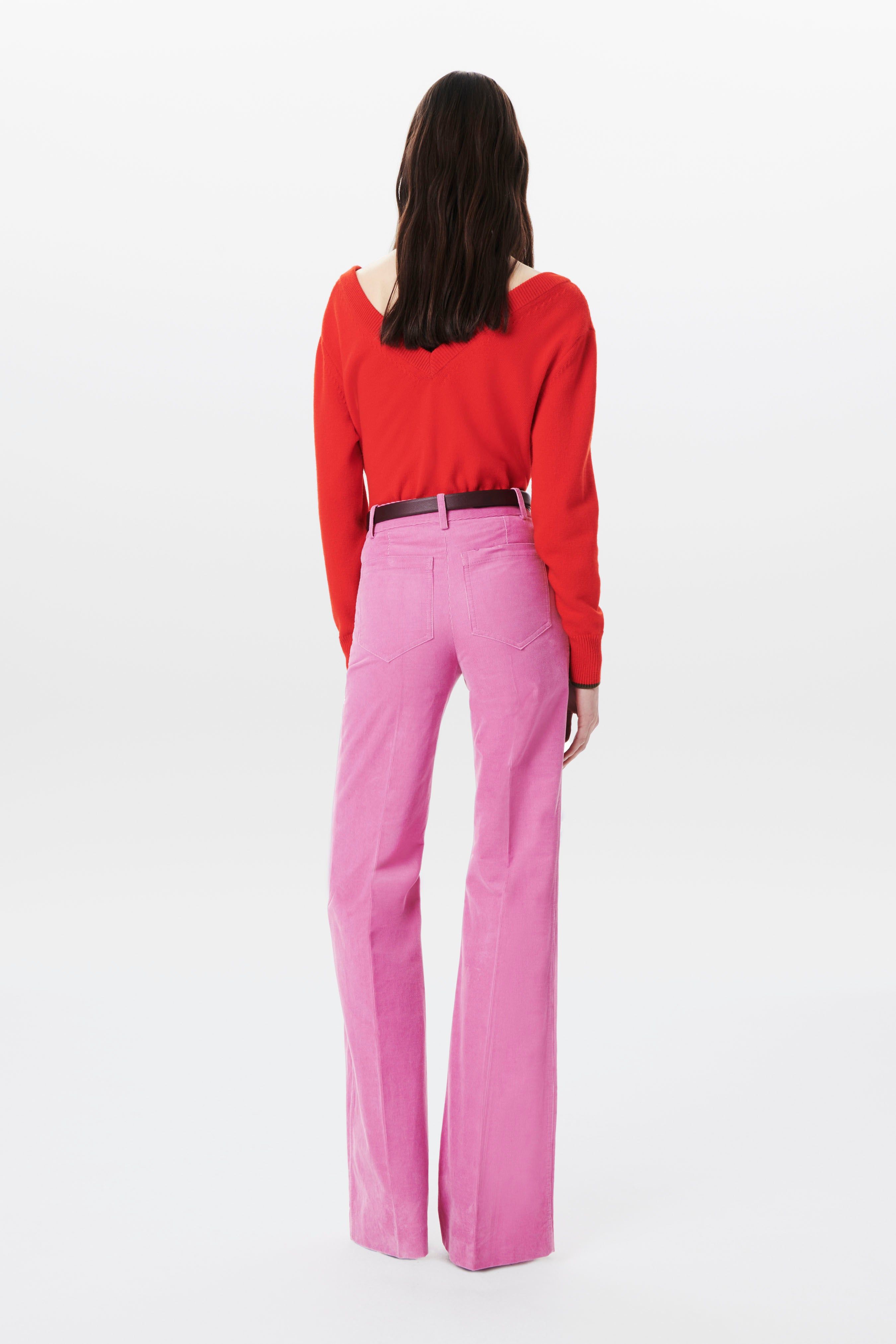 Double V-Neck Jumper in Red sold by Victoria Beckham product image thumbnail 3