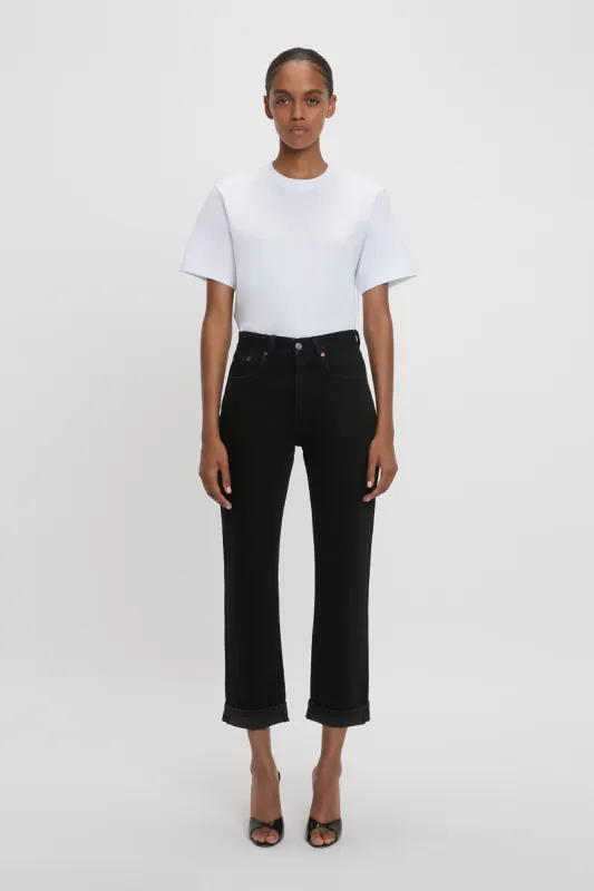 Victoria Relaxed Jean In Washed Black sold by Victoria Beckham