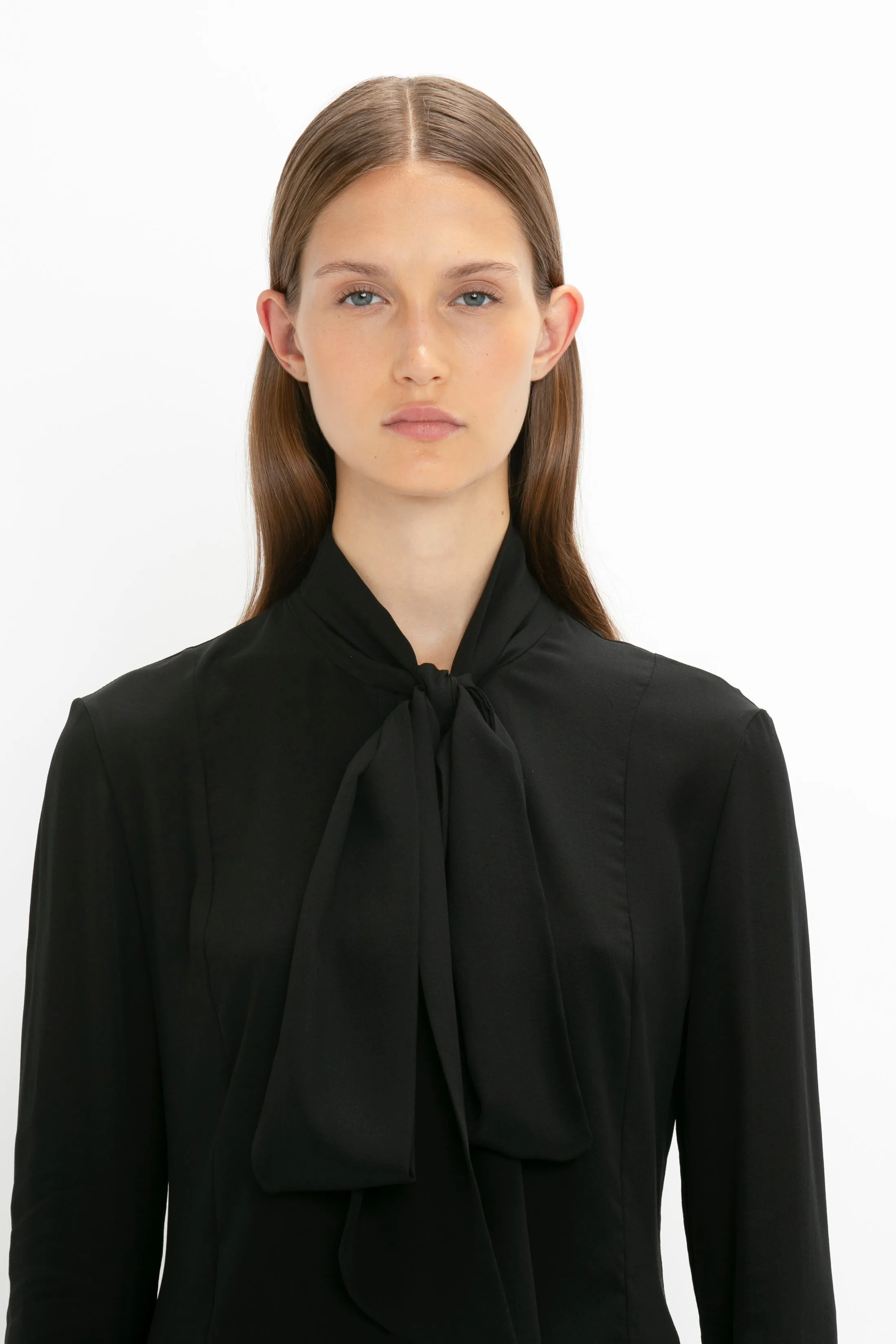 Pleat Cuff Blouse In Black sold by Victoria Beckham product image thumbnail 5