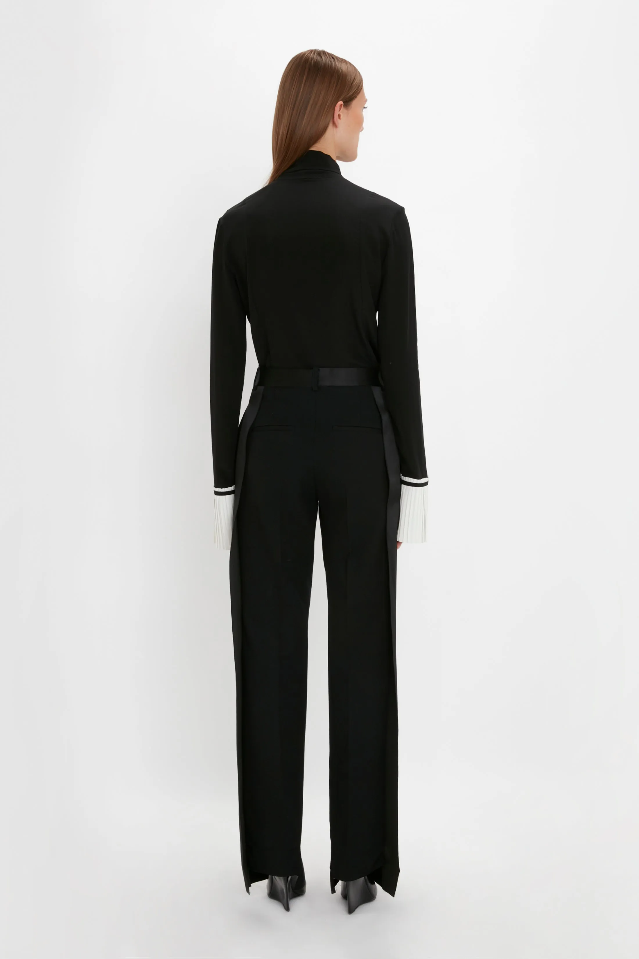 Pleat Cuff Blouse In Black sold by Victoria Beckham product image thumbnail 3