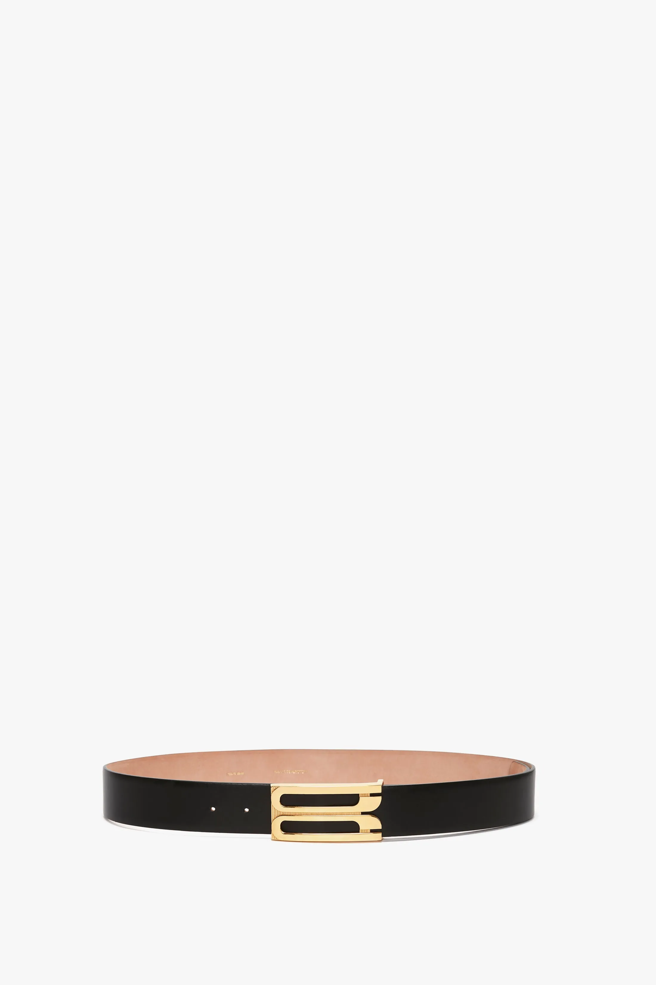 Jumbo Dorian Belt In Black Leather sold by Victoria Beckham