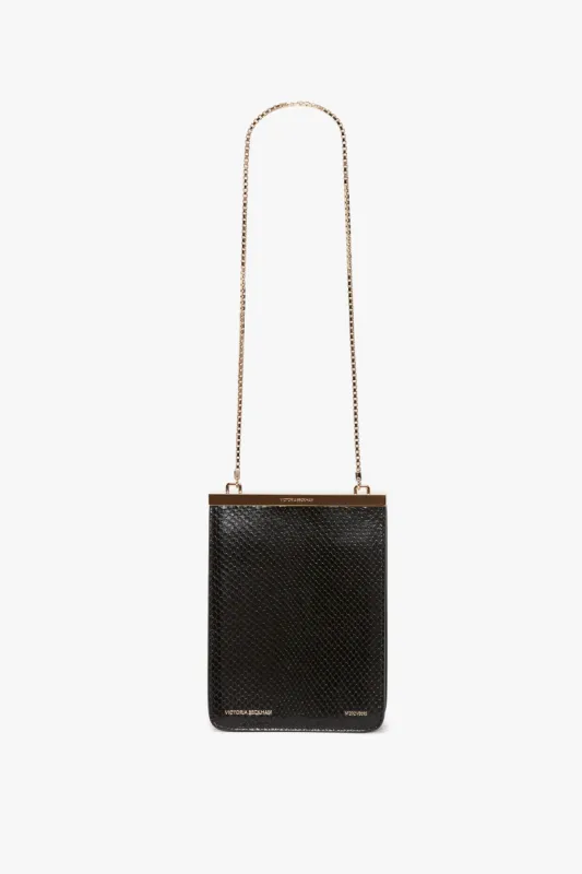 Frame Purse In Black Leather sold by Victoria Beckham