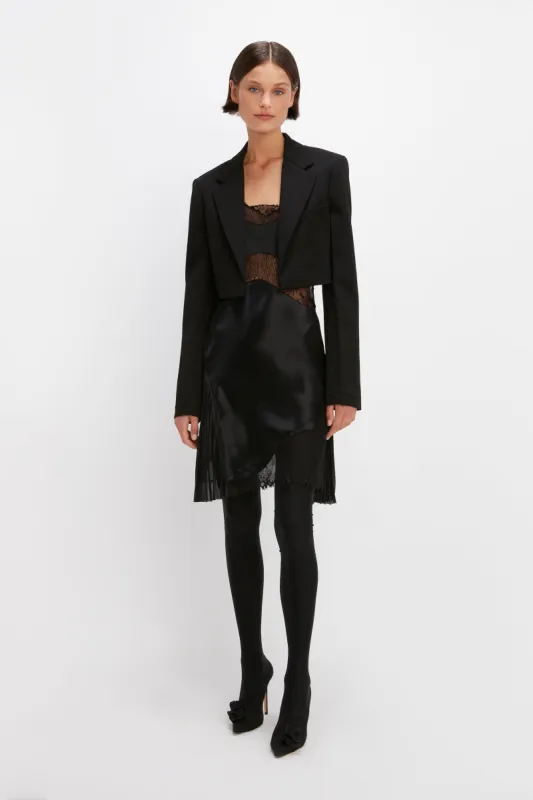 Cropped Tailored Jacket In Black sold by Victoria Beckham