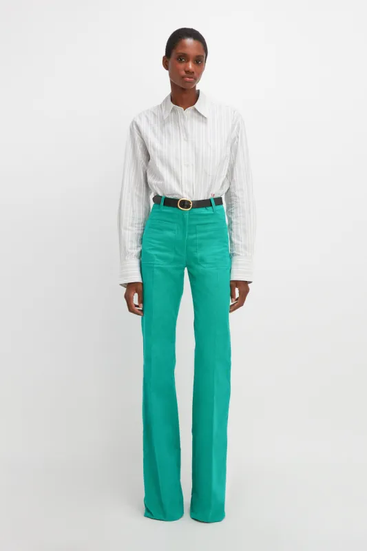 Oversized Mens Shirt In Off-White Navy sold by Victoria Beckham