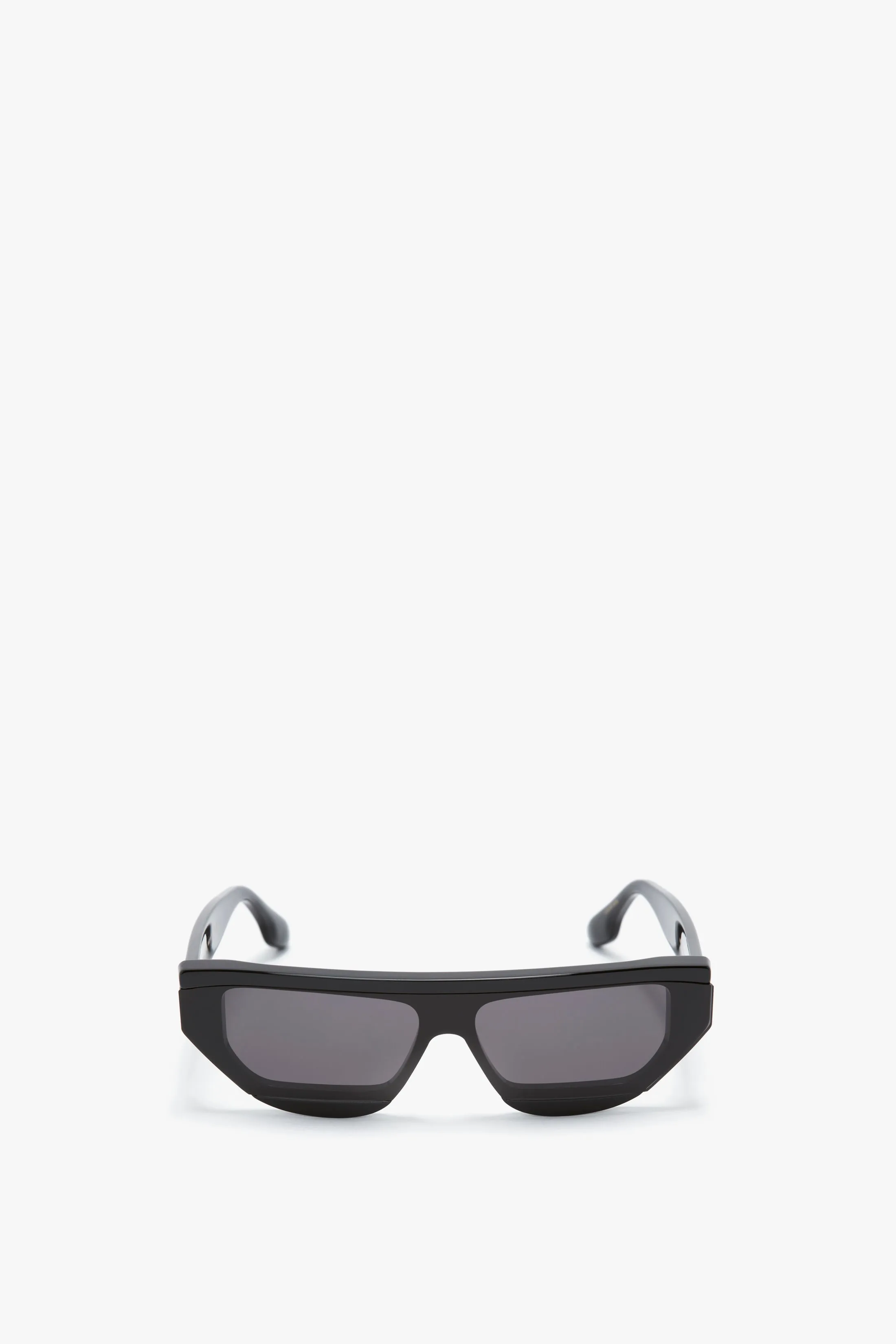 Layered Lens Visor Sunglasses In Black sold by Victoria Beckham