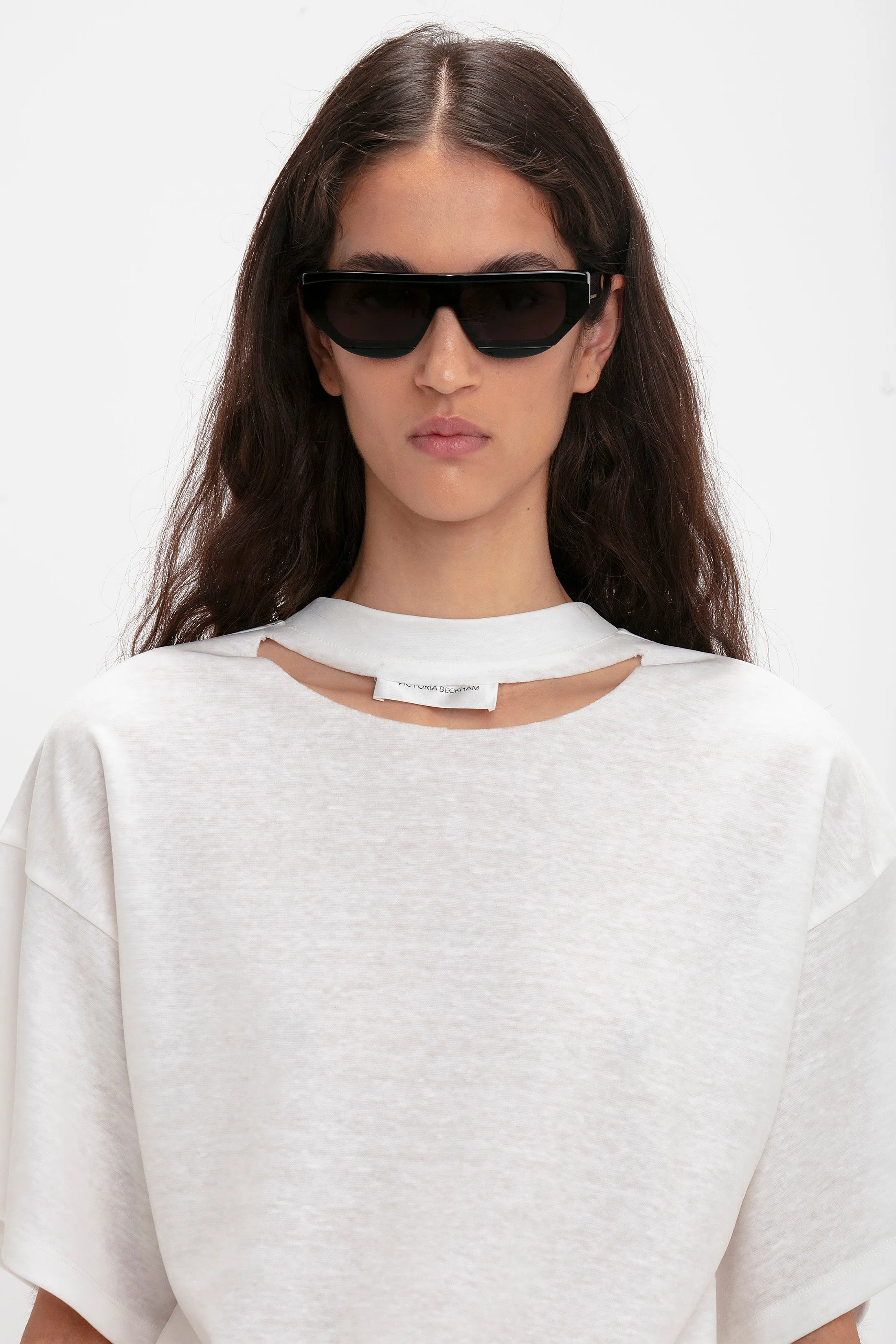 Layered Lens Visor Sunglasses In Black sold by Victoria Beckham product image thumbnail 3