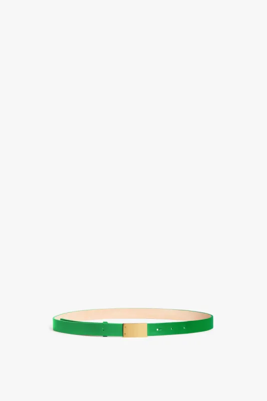 Thin Belt With Plaque Buckle In Green sold by Victoria Beckham