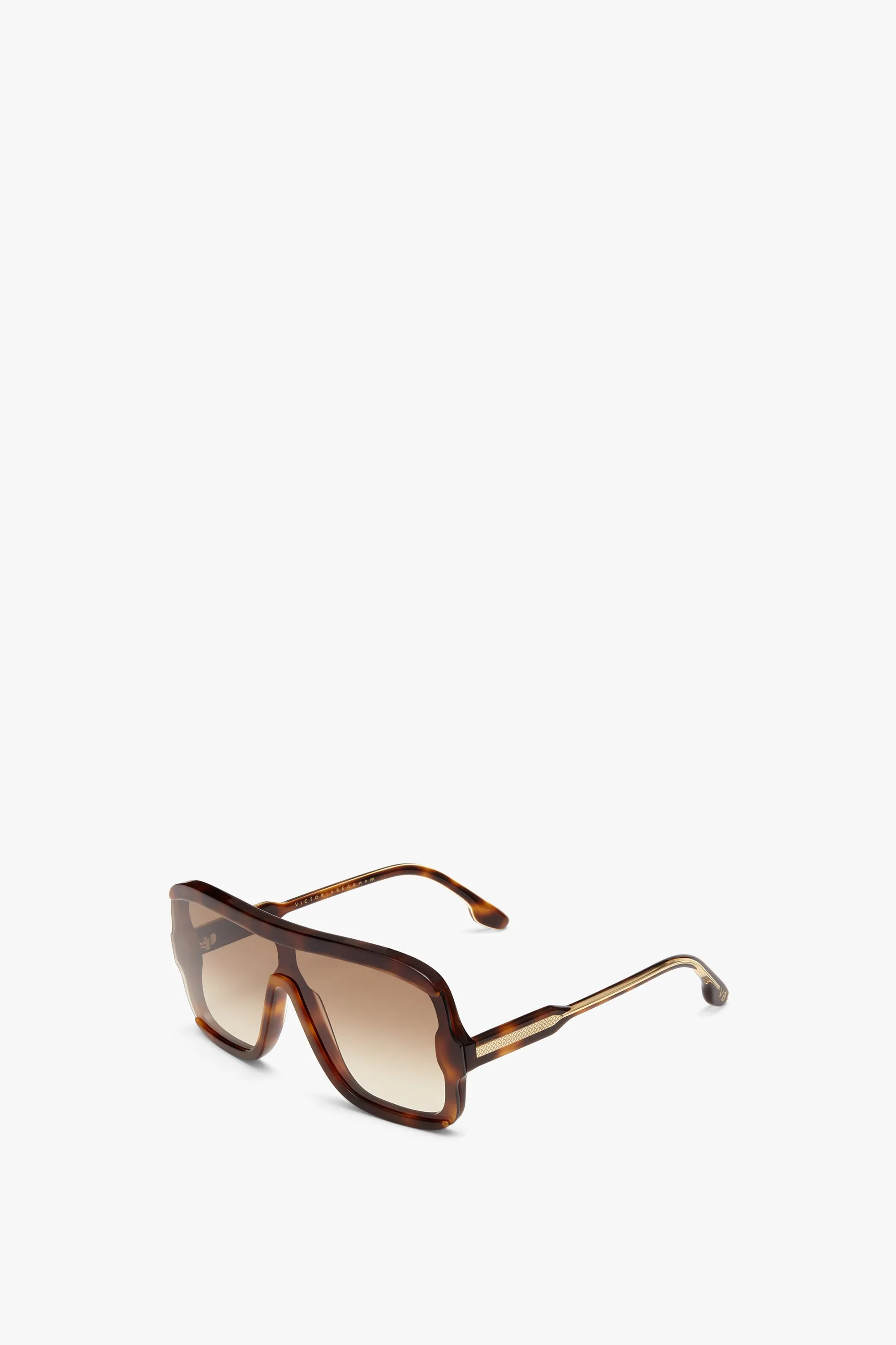 Layered Mask Sunglasses In Tortoise-Brown sold by Victoria Beckham product image thumbnail 4
