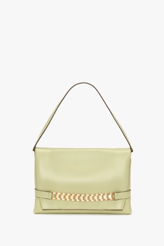 Chain Pouch Bag With Strap In Avocado Leather sold by Victoria Beckham