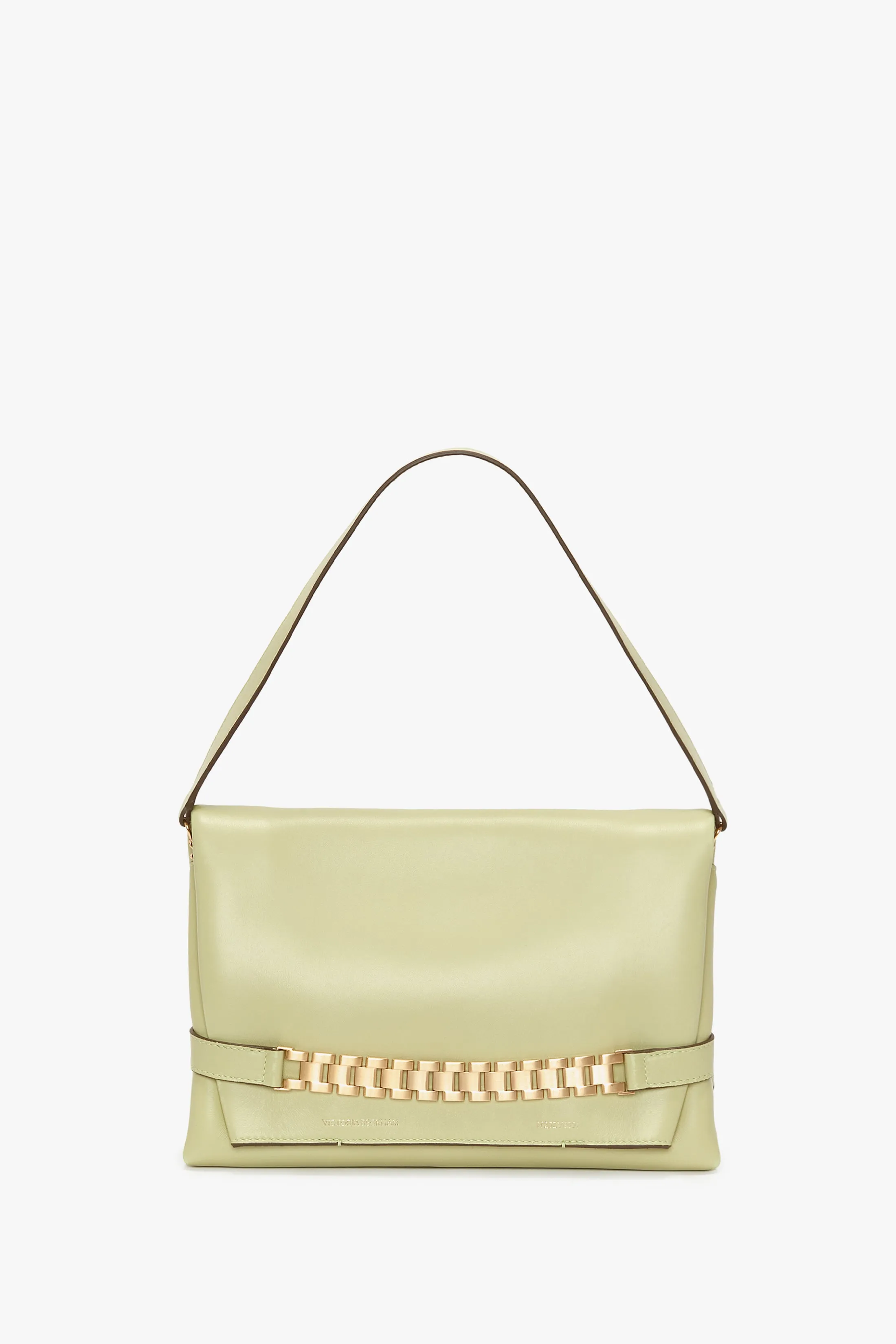 Chain Pouch Bag With Strap In Avocado Leather sold by Victoria Beckham