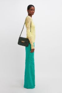Chain Shoulder Bag In Petrol Leather sold by Victoria Beckham