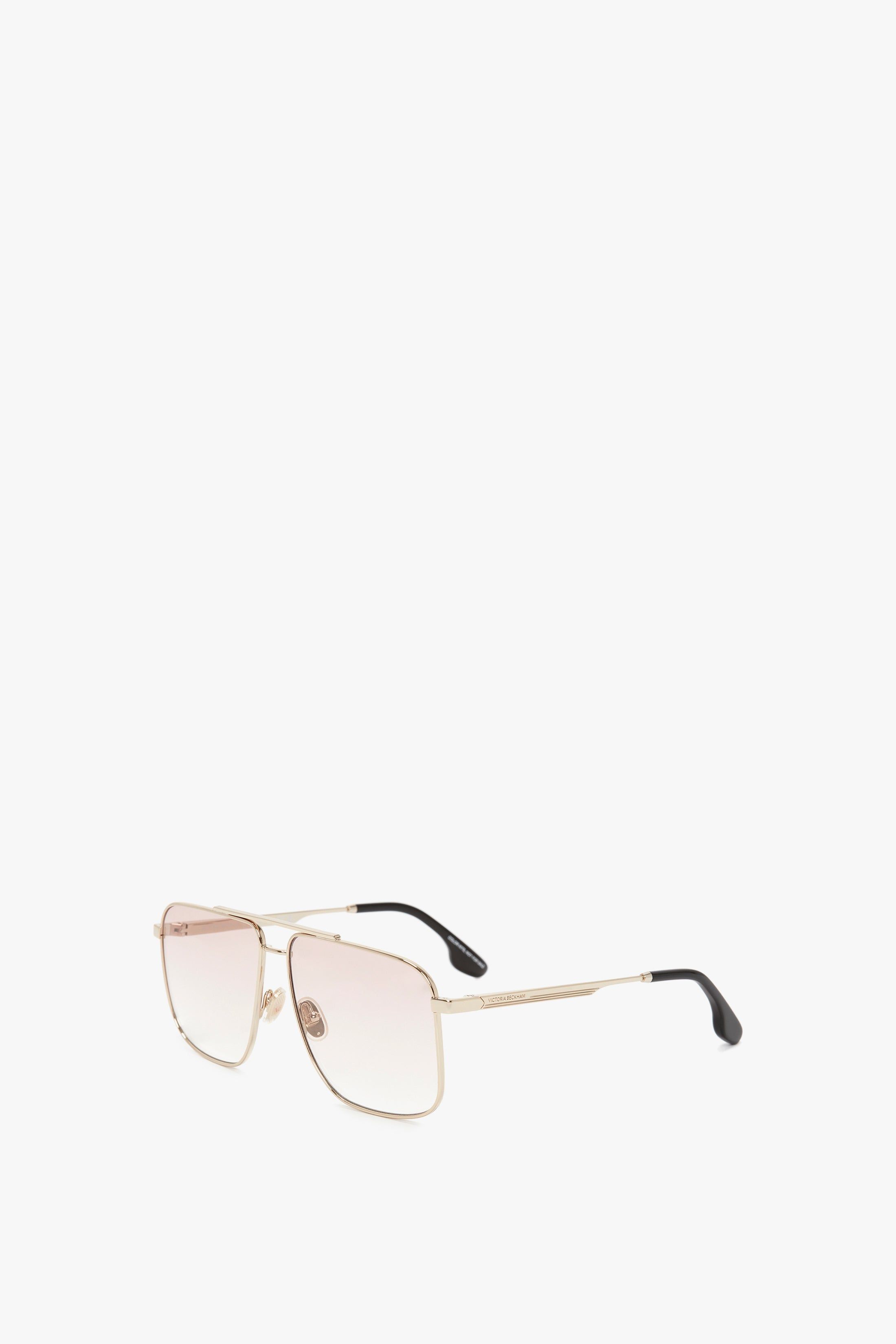 Double Bridge V-Line Navigator In Gold-Blush sold by Victoria Beckham product image thumbnail 2