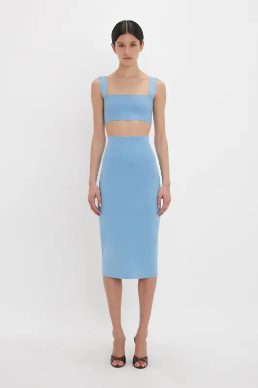 Strap Bandeau Top In Marina sold by Victoria Beckham