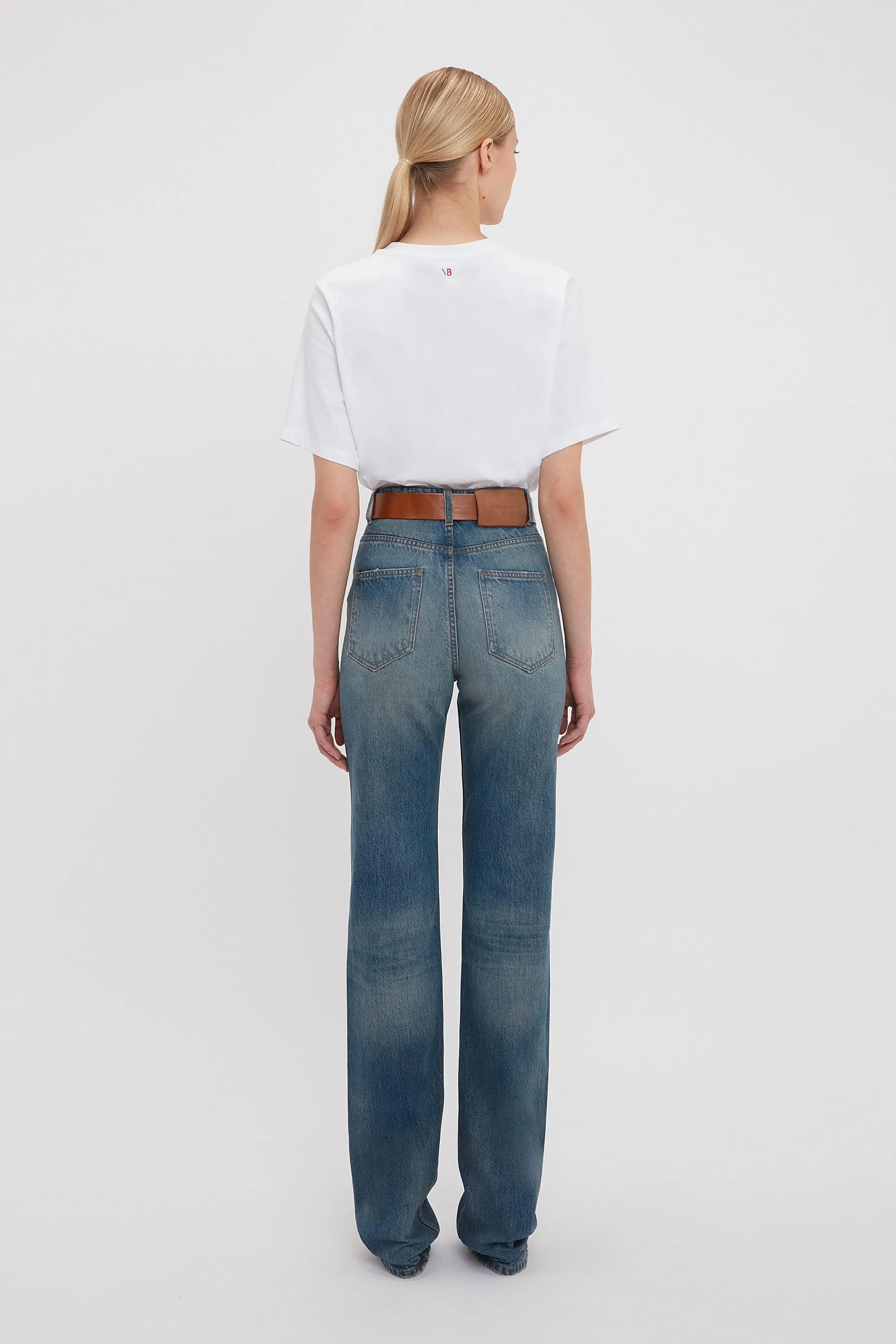 'I Like You But I Like Me More' Slogan T-Shirt In White sold by Victoria Beckham product image thumbnail 3