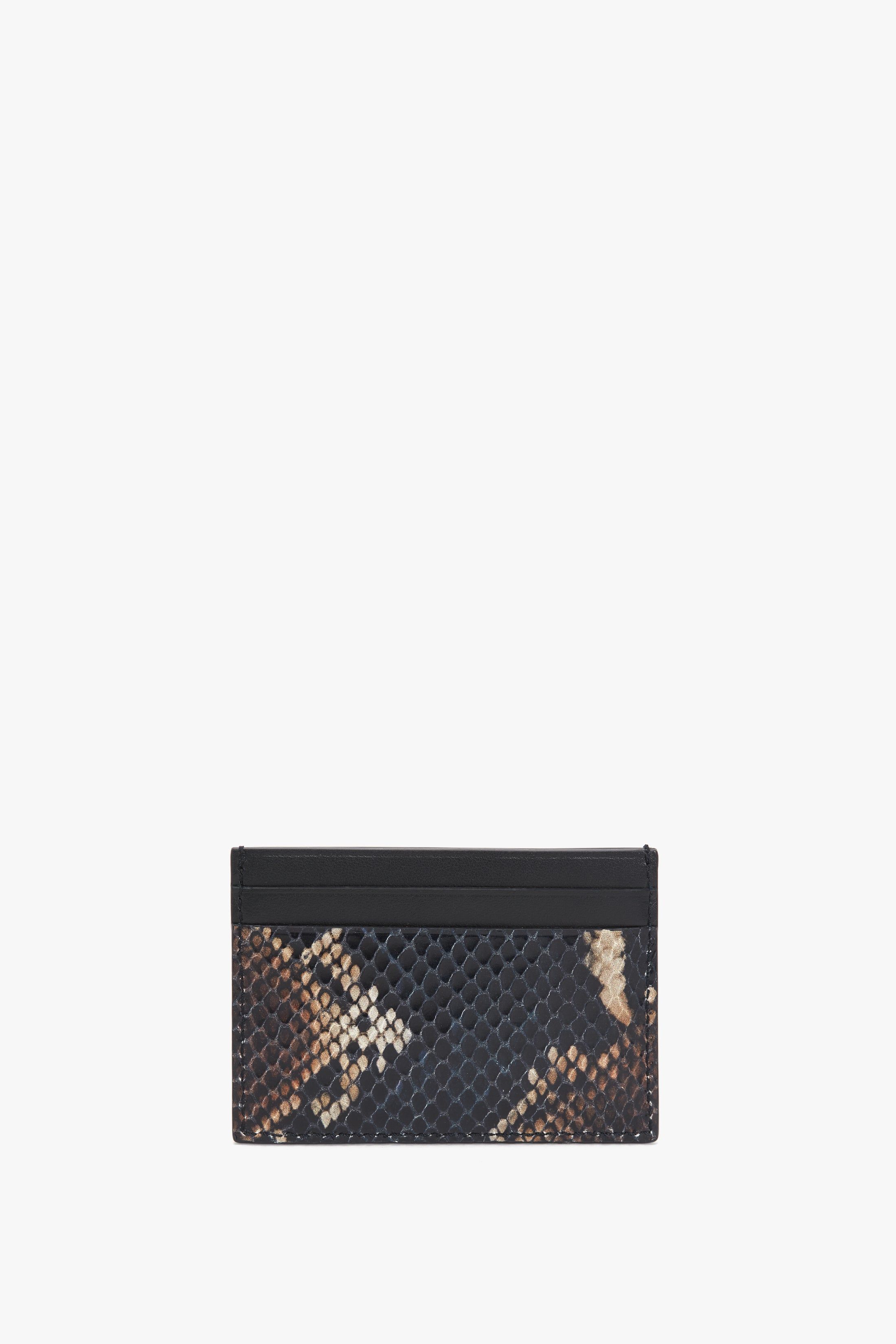 Card Holder In Navy Brown Leather sold by Victoria Beckham product image thumbnail 3