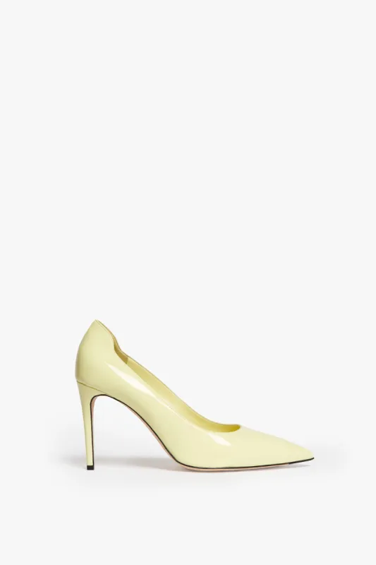 VB 90mm Pump In Pale Lemon sold by Victoria Beckham